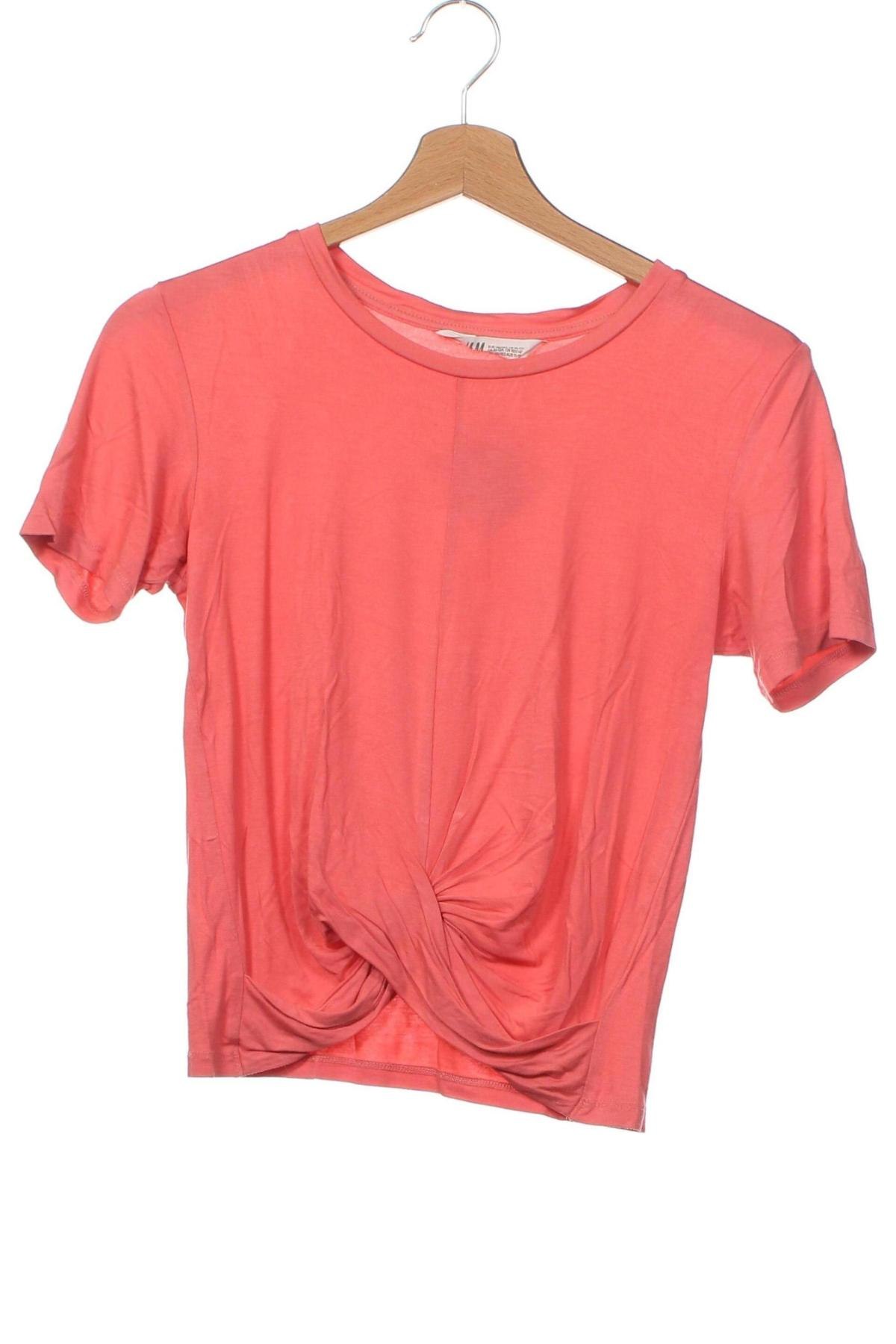 Dziecięca bluzka H&M, Rozmiar 10-11y/ 146-152 cm, Kolor Różowy, Cena 21,88 zł