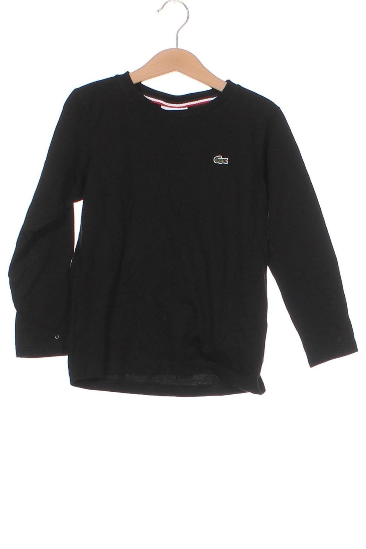 Kinder Shirt Lacoste, Größe 5-6y/ 116-122 cm, Farbe Schwarz, Preis 34,28 €