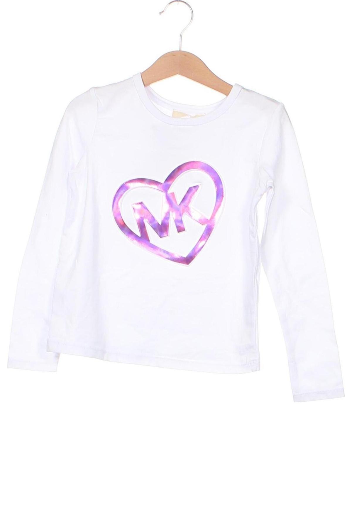 Детска блуза MICHAEL Michael Kors, Размер 5-6y/ 116-122 см, Цвят Бял, Цена 63,70 лв.