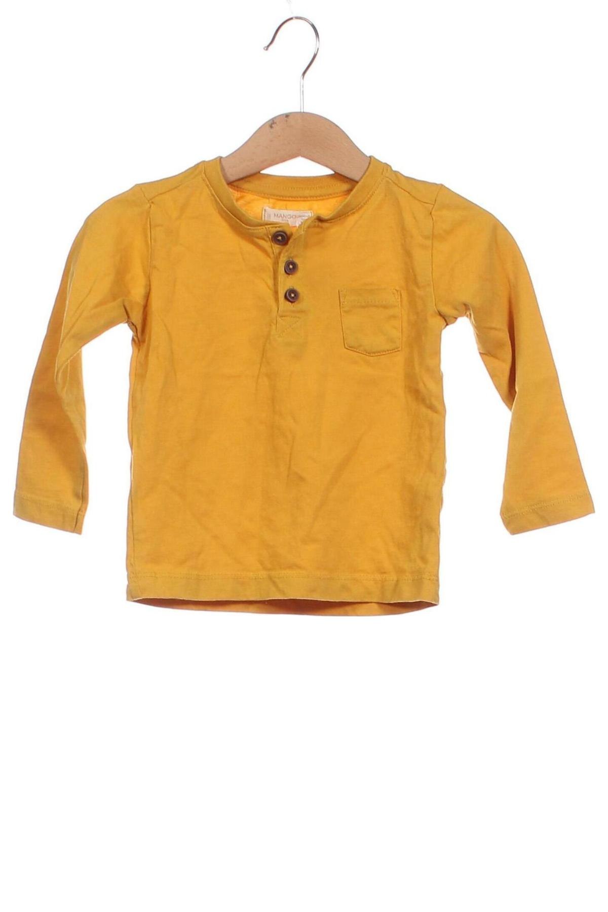 Bluză pentru copii Mango, Mărime 18-24m/ 86-98 cm, Culoare Galben, Preț 53,88 Lei