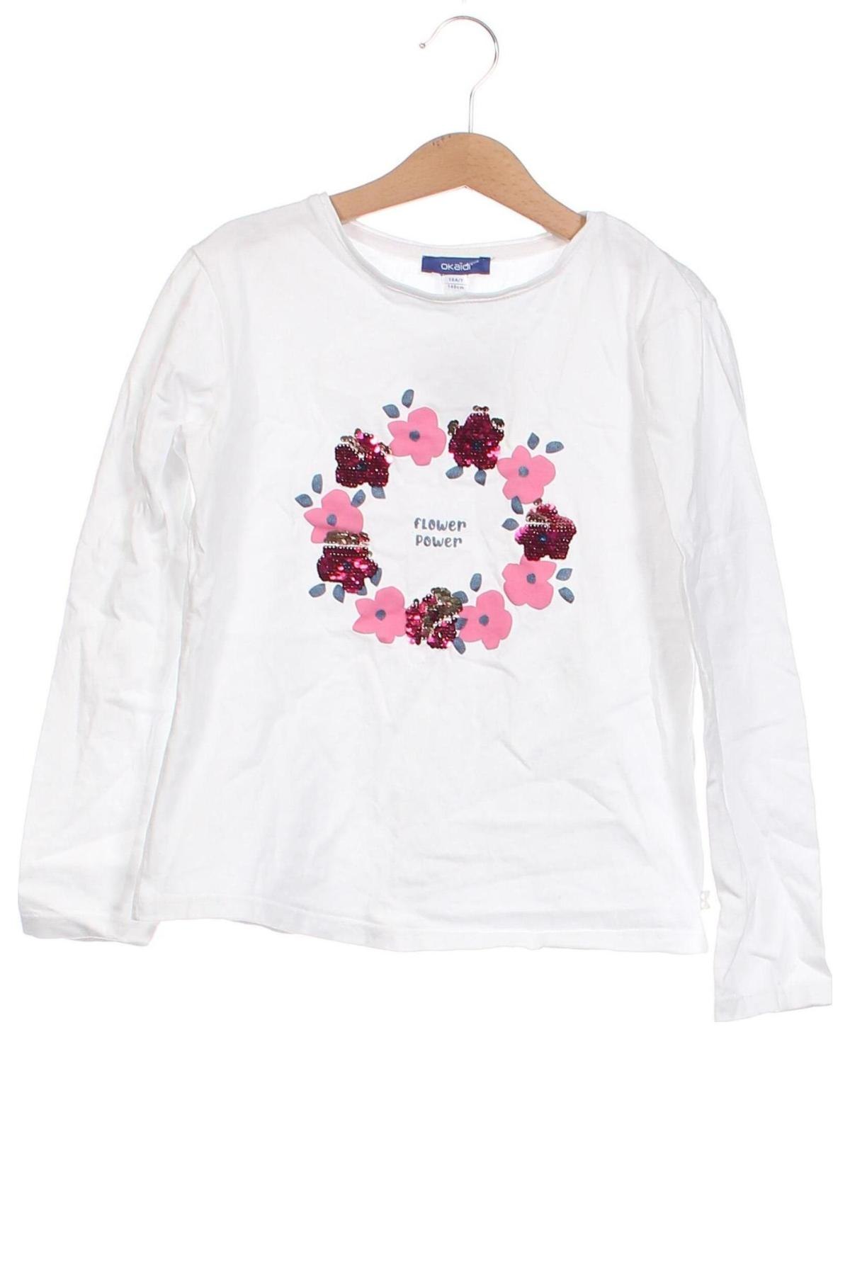 Kinder Shirt Okaidi, Größe 9-10y/ 140-146 cm, Farbe Weiß, Preis € 5,53