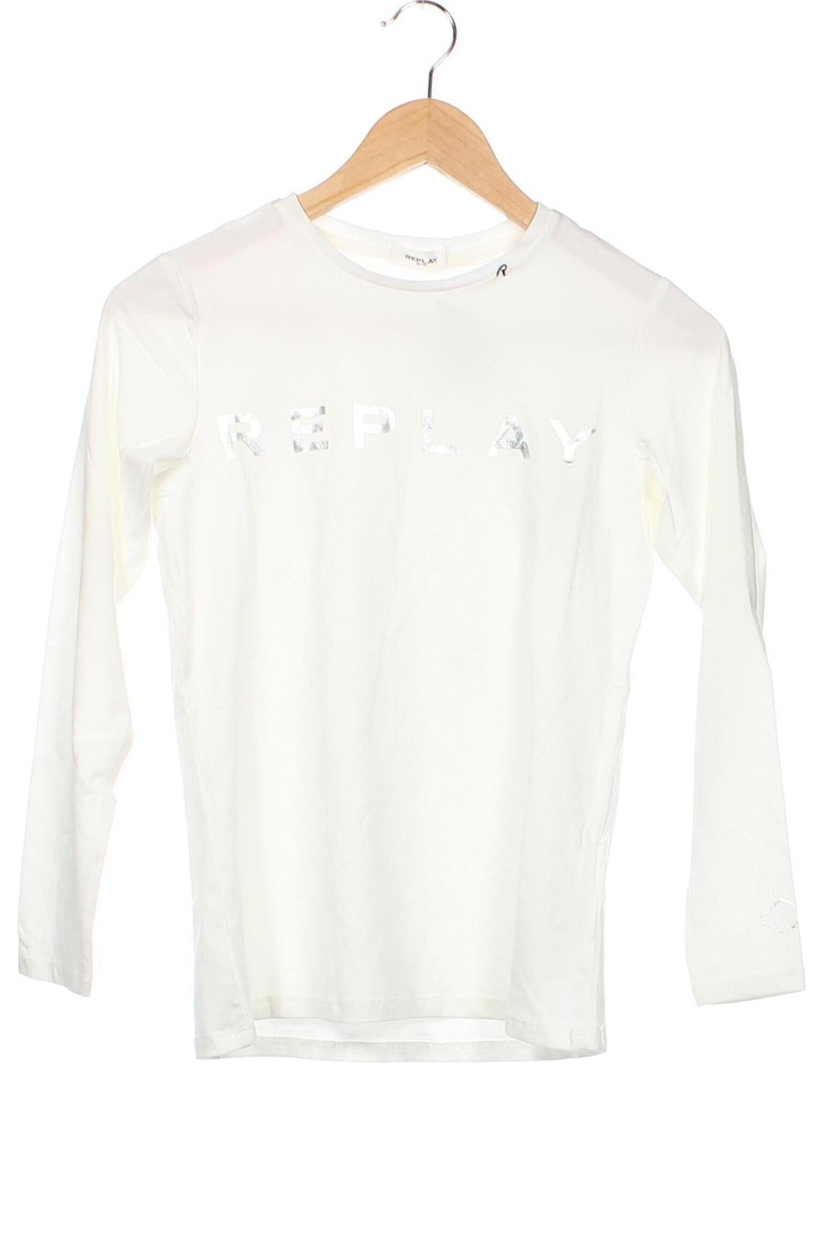 Dziecięca bluzka Replay, Rozmiar 10-11y/ 146-152 cm, Kolor Biały, Cena 210,57 zł