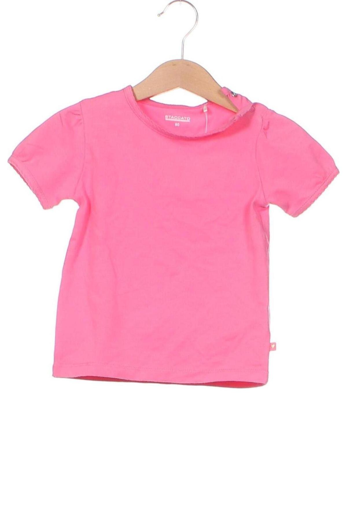 Kinder Shirt Staccato, Größe 9-12m/ 74-80 cm, Farbe Rosa, Preis 6,20 €