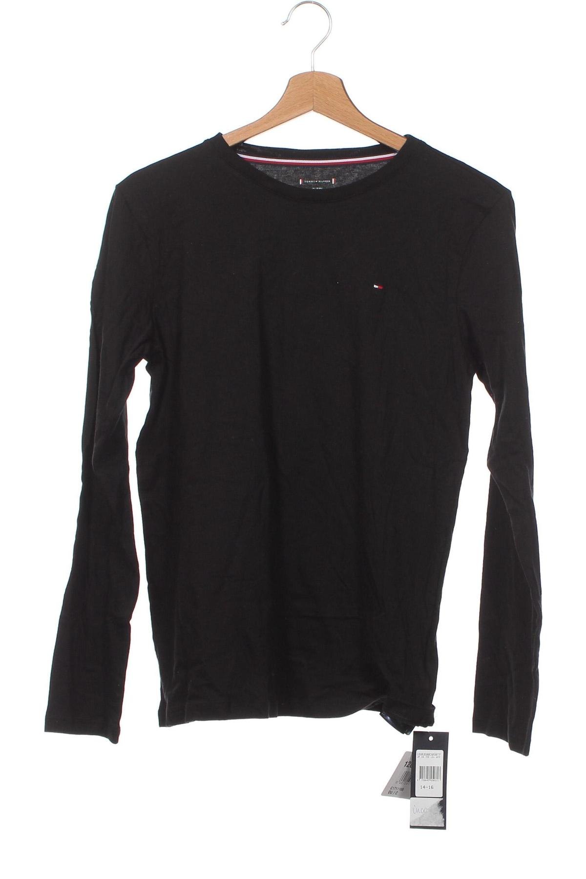 Παιδική μπλούζα Tommy Hilfiger, Μέγεθος 15-18y/ 170-176 εκ., Χρώμα Μαύρο, Τιμή 30,93 €