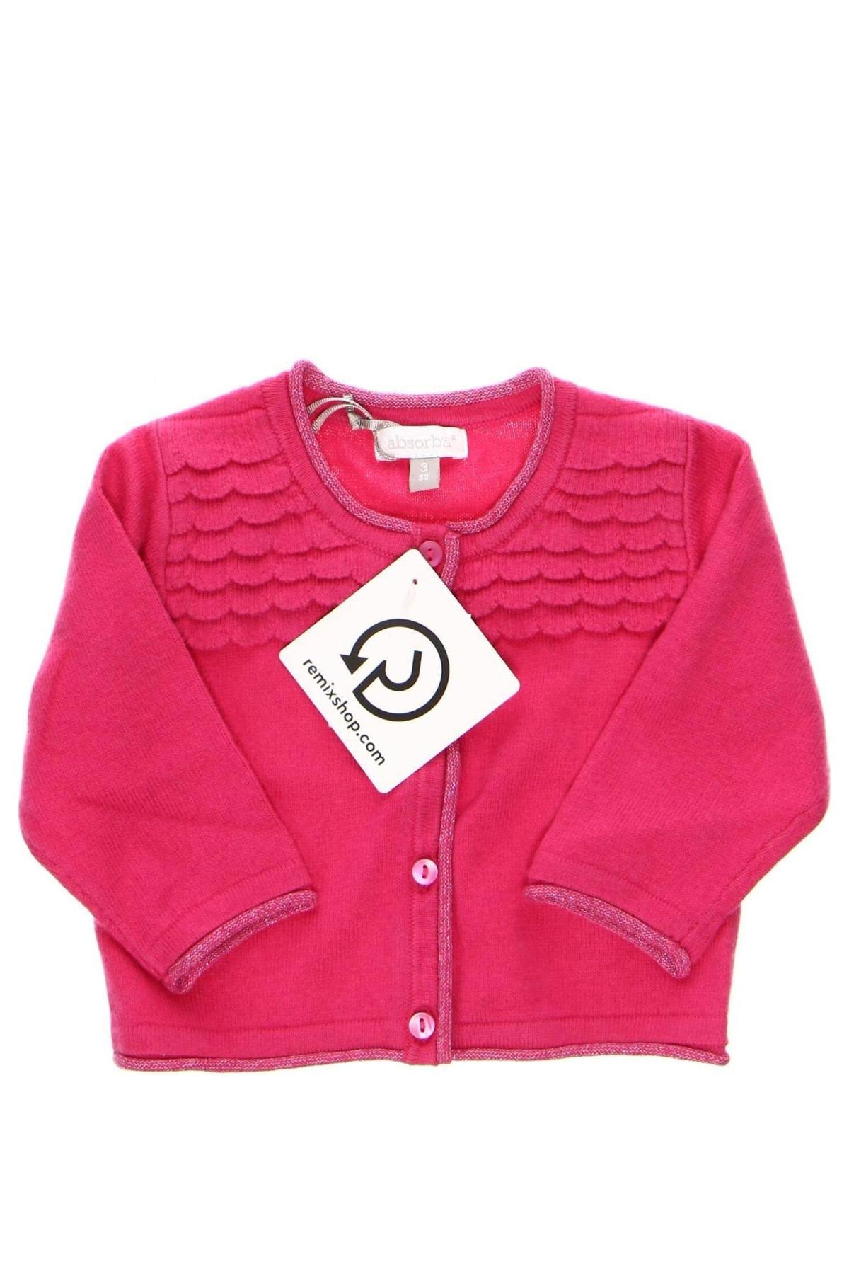 Pulover cu nasturi pentru copii Absorba, Mărime 2-3m/ 56-62 cm, Culoare Roz, Preț 57,47 Lei