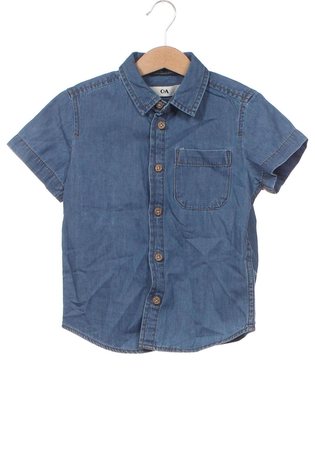 Dětská košile  C&A, Velikost 3-4y/ 104-110 cm, Barva Modrá, Cena  191,00 Kč
