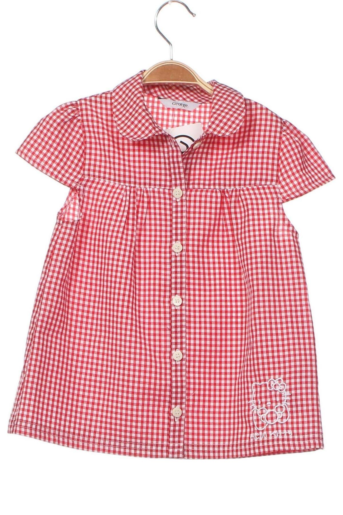 Παιδικό πουκάμισο George, Μέγεθος 5-6y/ 116-122 εκ., Χρώμα Κόκκινο, Τιμή 11,23 €