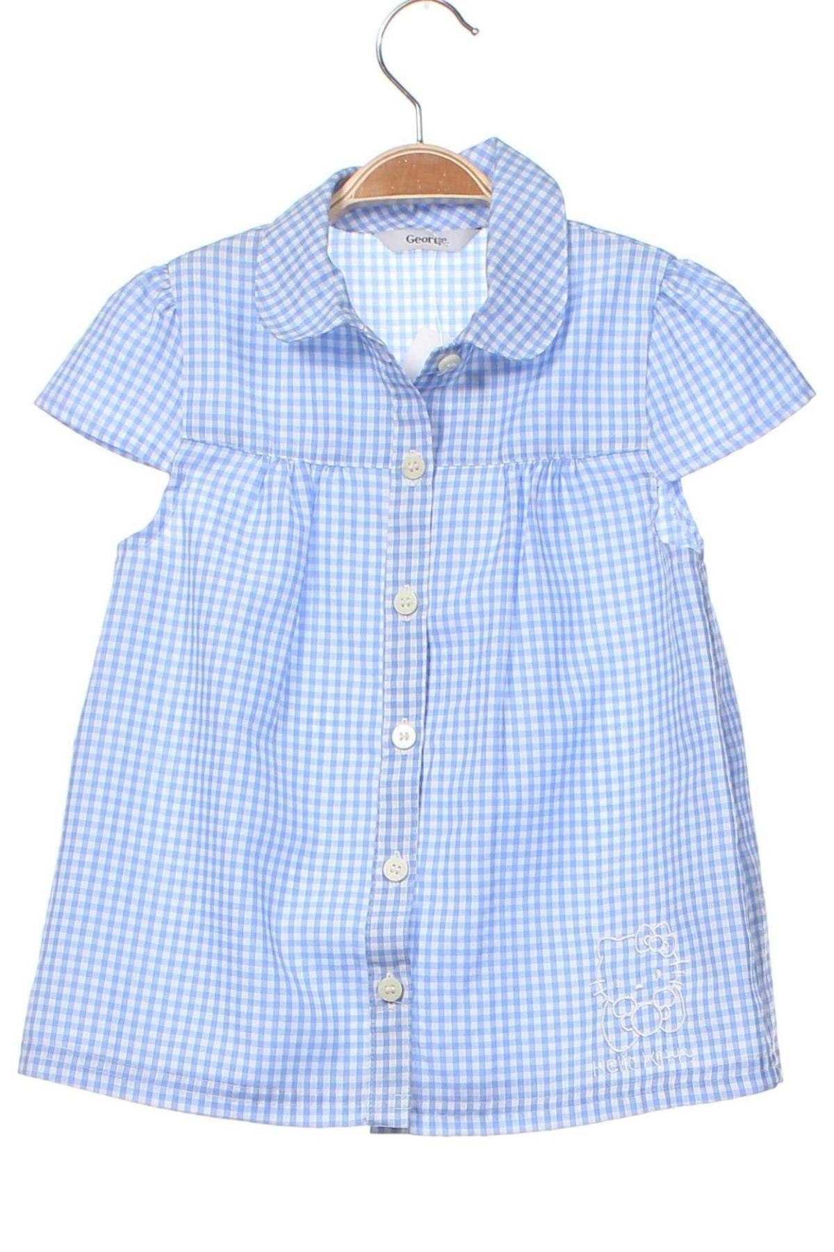 Kinderhemd George, Größe 5-6y/ 116-122 cm, Farbe Blau, Preis 6,06 €