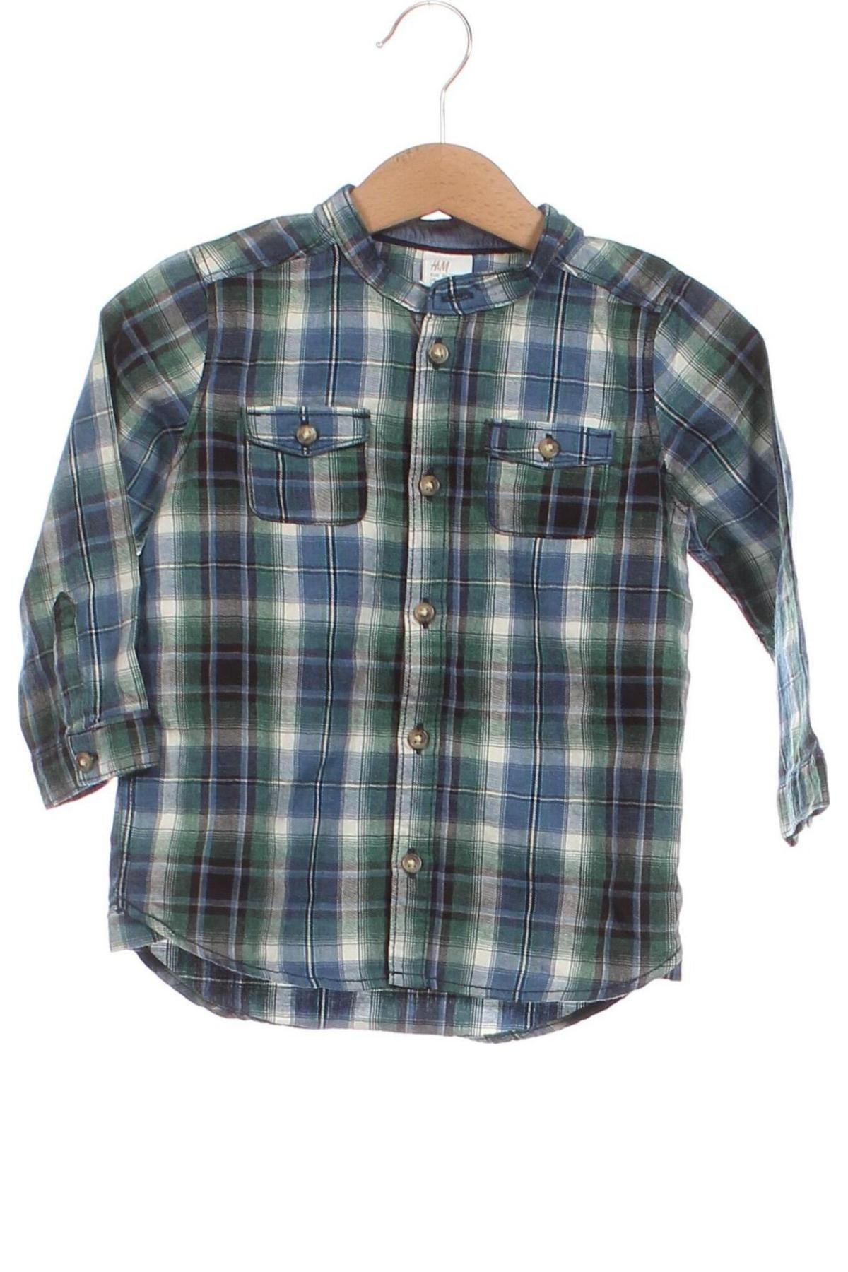 Kinderhemd H&M, Größe 12-18m/ 80-86 cm, Farbe Mehrfarbig, Preis 4,57 €
