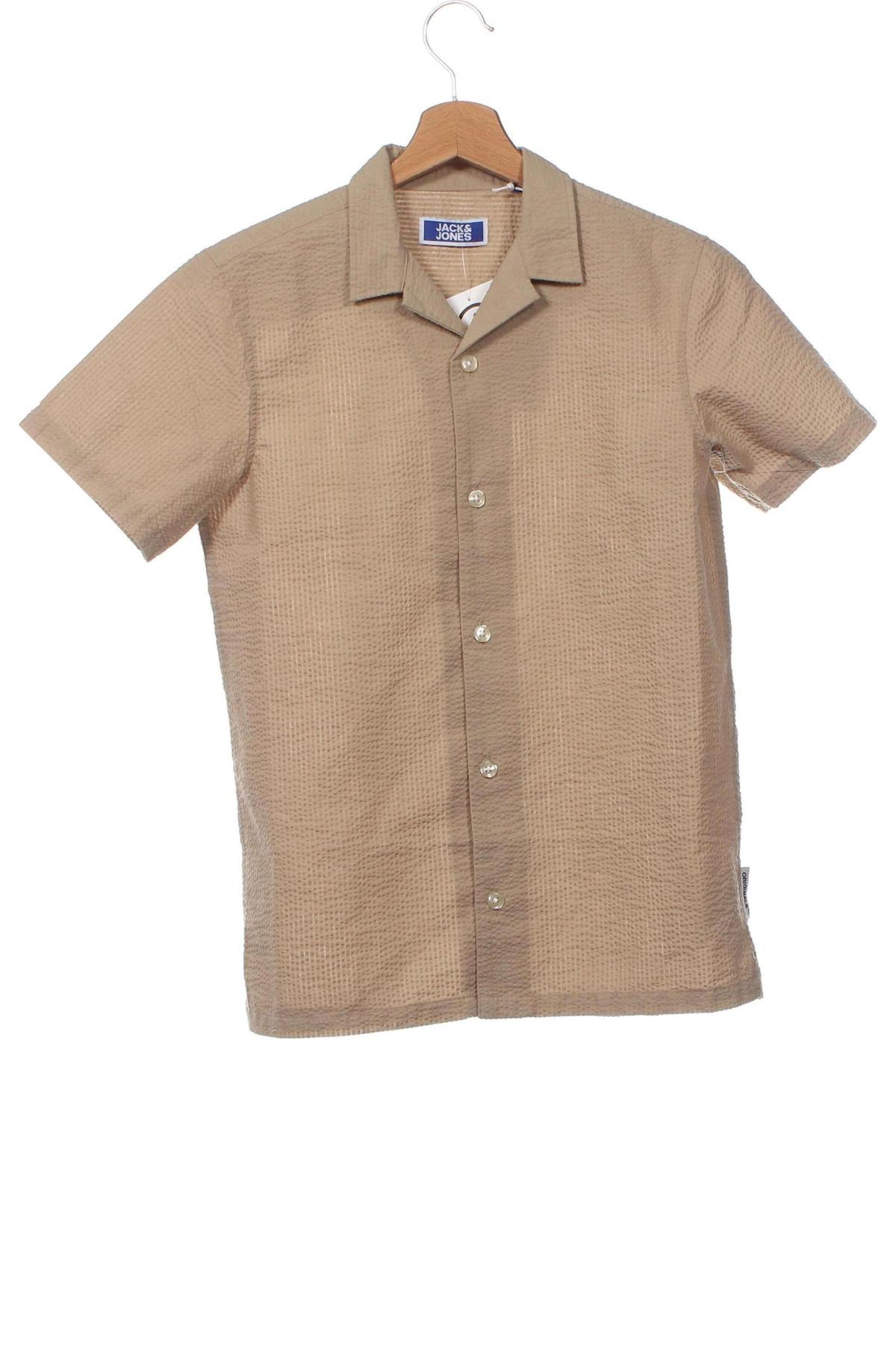 Детска риза Jack & Jones, Размер 11-12y/ 152-158 см, Цвят Кафяв, Цена 59,00 лв.