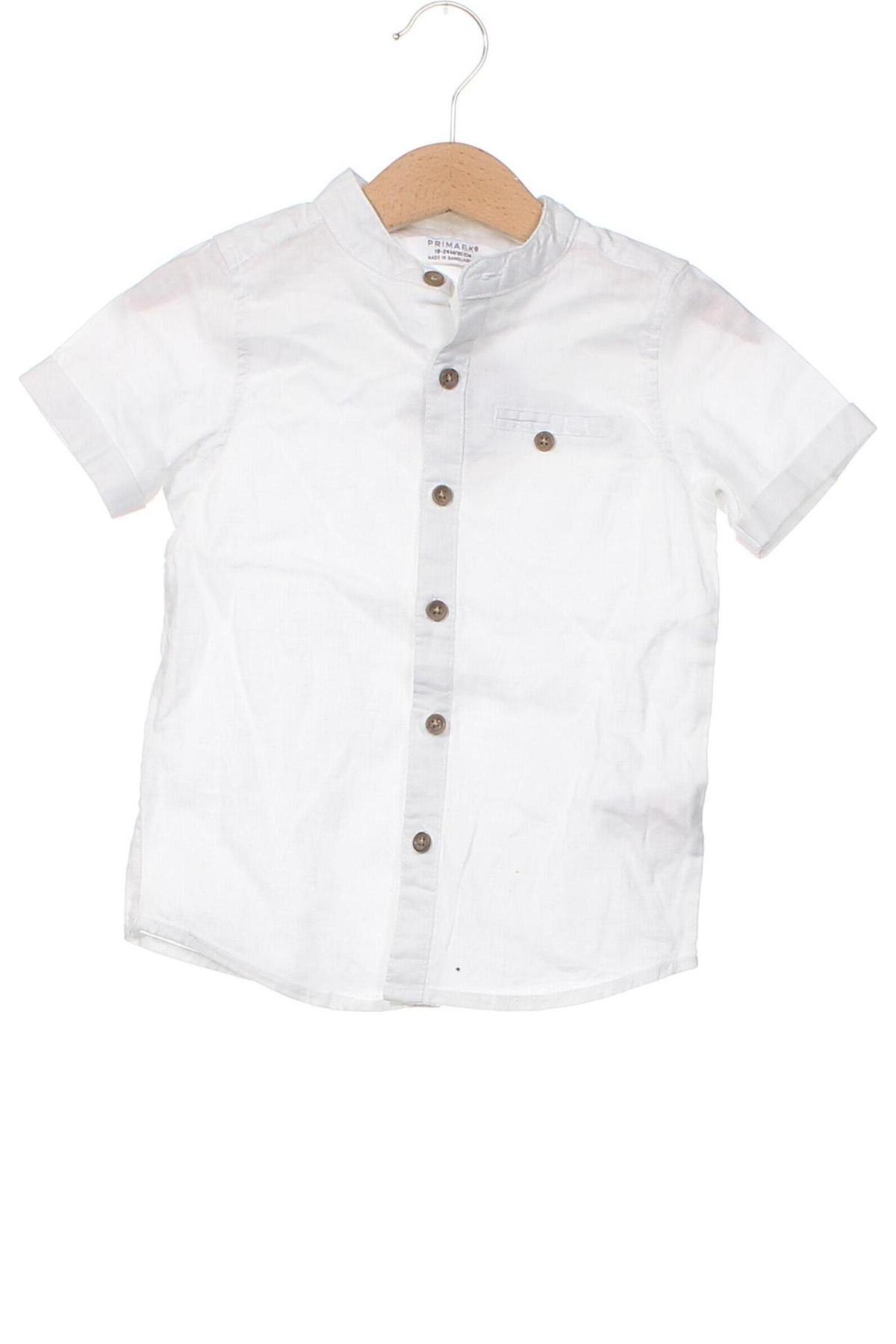 Kinderhemd Primark, Größe 18-24m/ 86-98 cm, Farbe Weiß, Preis € 7,67
