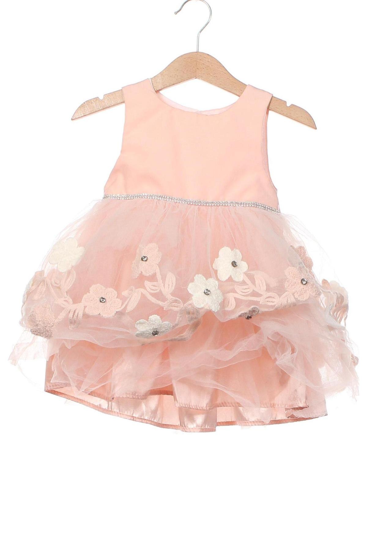 Παιδικό φόρεμα, Μέγεθος 2-3m/ 56-62 εκ., Χρώμα Ρόζ , Τιμή 12,87 €