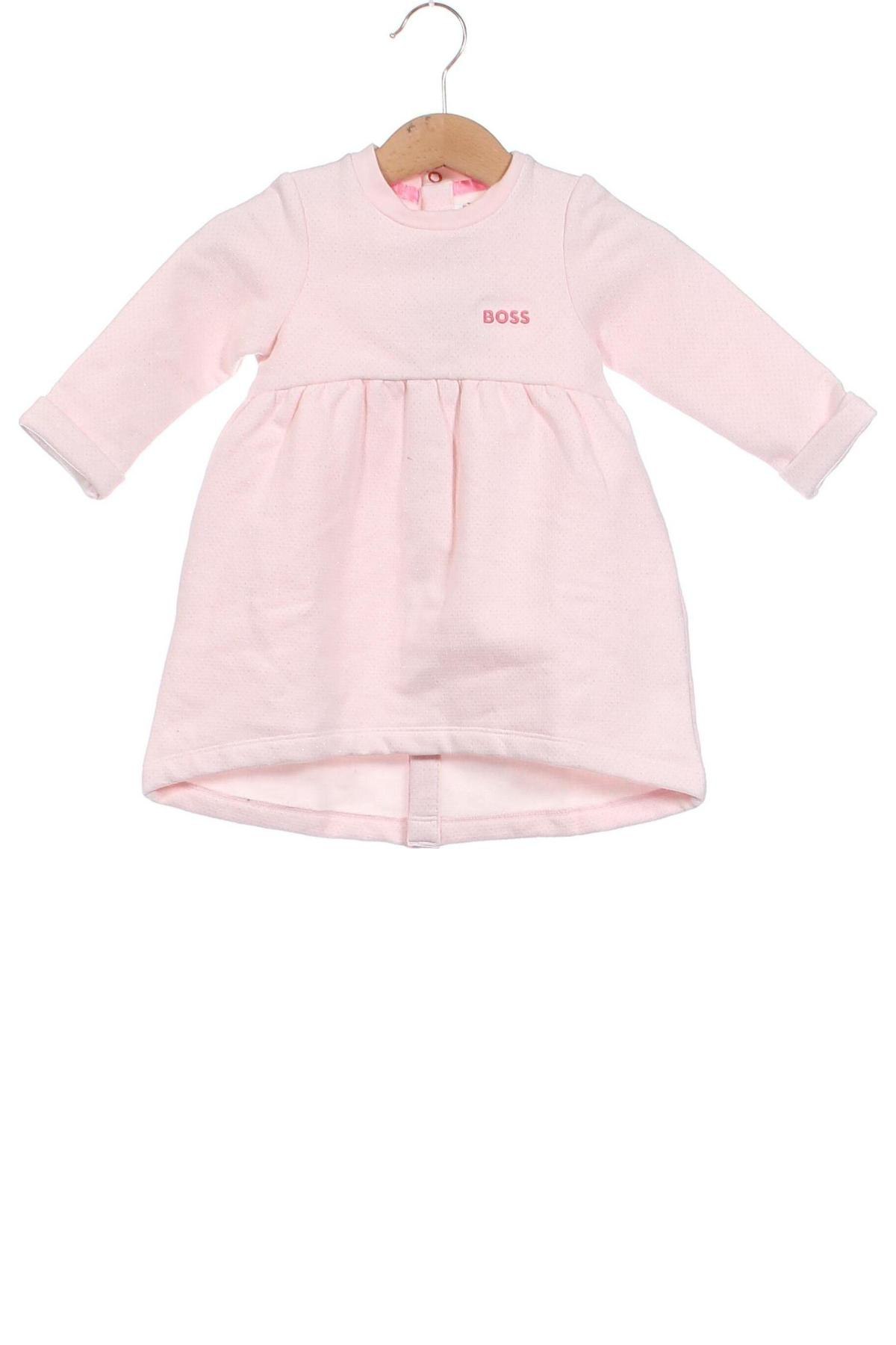 Детска рокля BOSS, Размер 9-12m/ 74-80 см, Цвят Розов, Цена 189,00 лв.