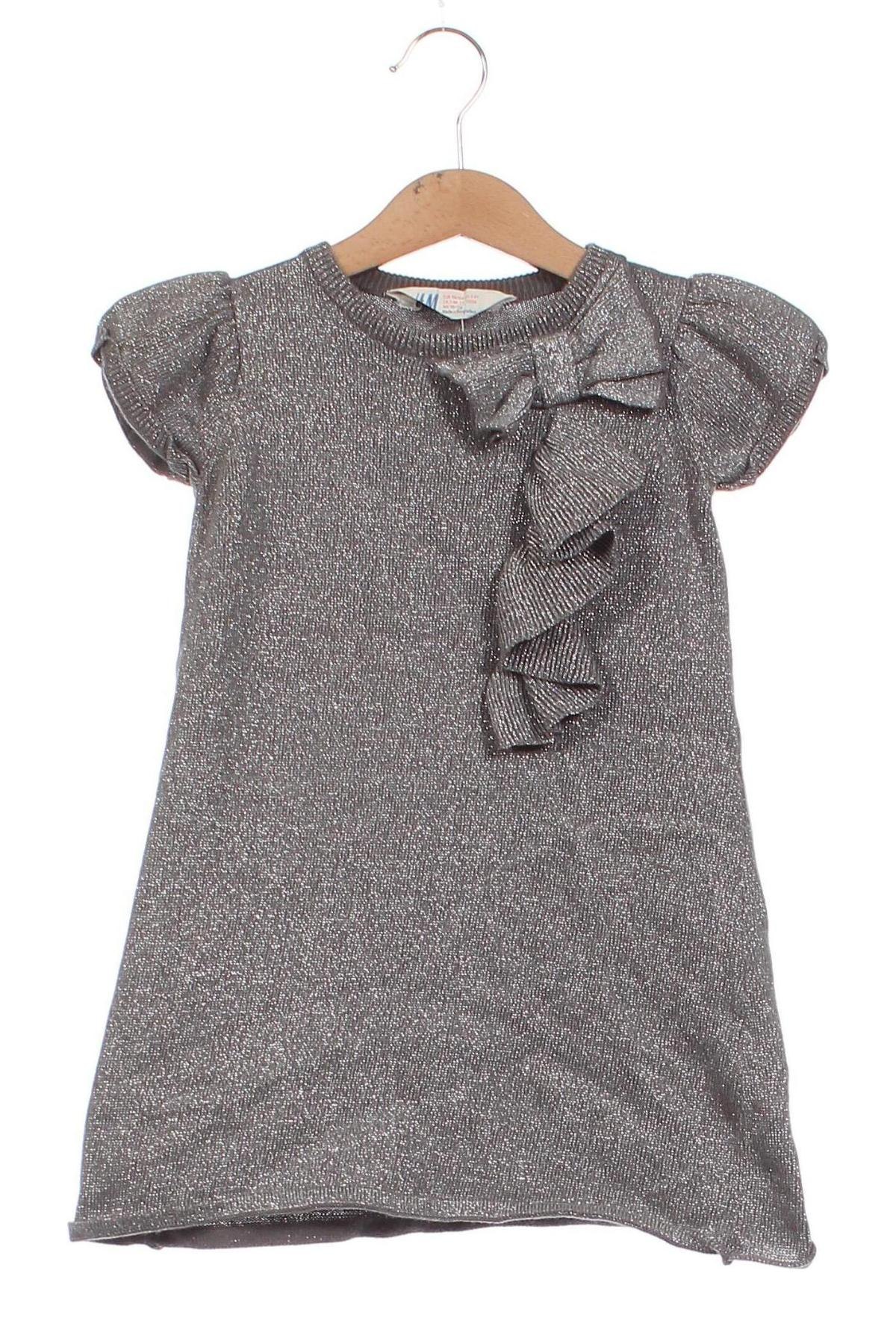 Detské šaty  H&M, Veľkosť 2-3y/ 98-104 cm, Farba Sivá, Cena  10,57 €