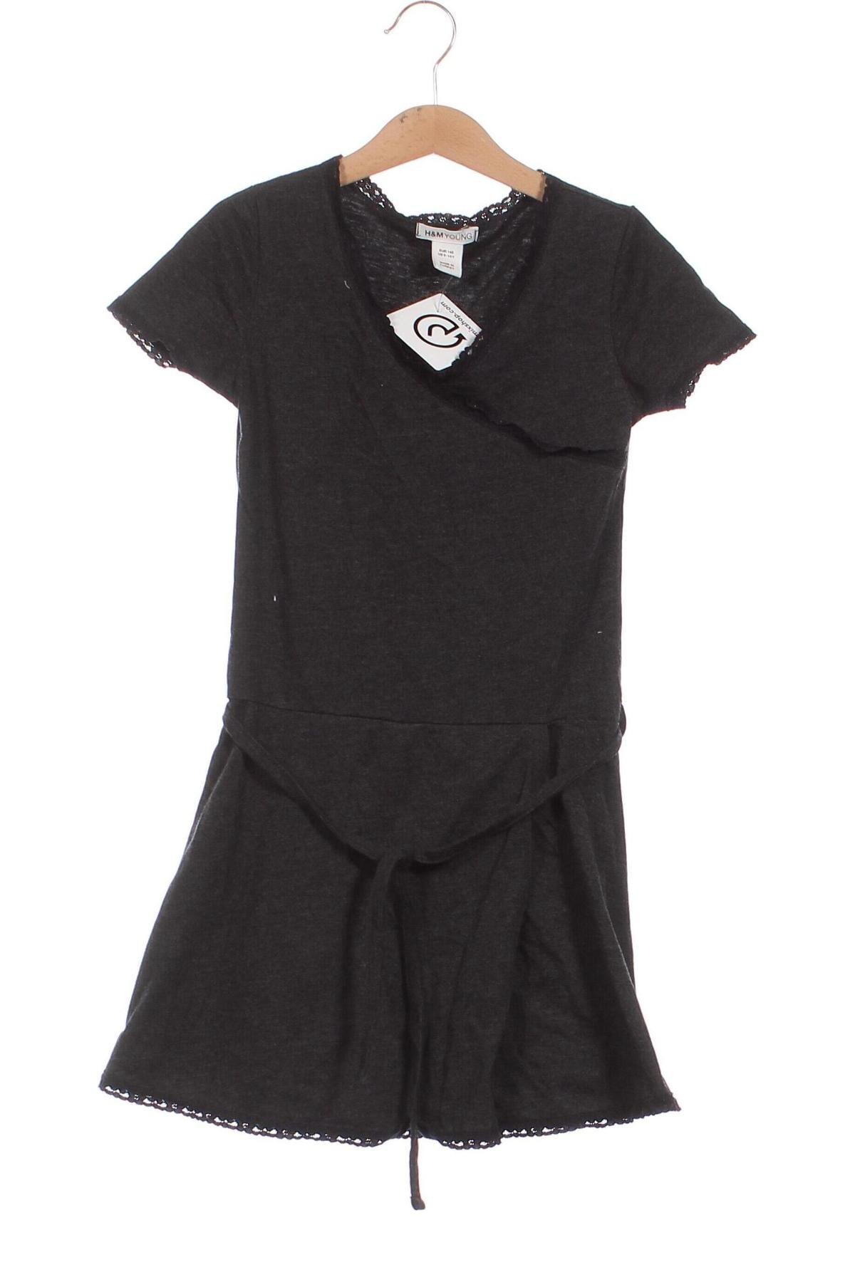 Kinderkleid H&M, Größe 9-10y/ 140-146 cm, Farbe Grau, Preis 19,48 €