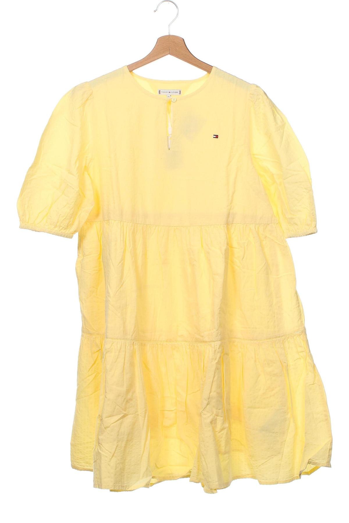 Dziecięca sukienka Tommy Hilfiger, Rozmiar 15-18y/ 170-176 cm, Kolor Żółty, Cena 431,80 zł