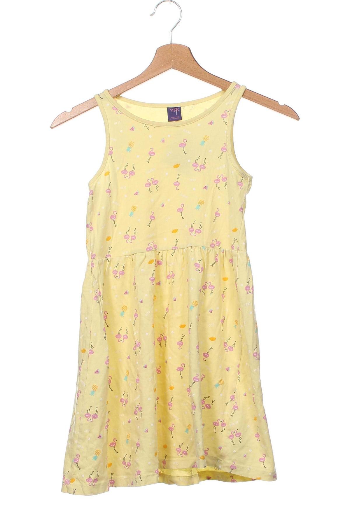Detské šaty  Y.F.K., Veľkosť 8-9y/ 134-140 cm, Farba Žltá, Cena  5,50 €