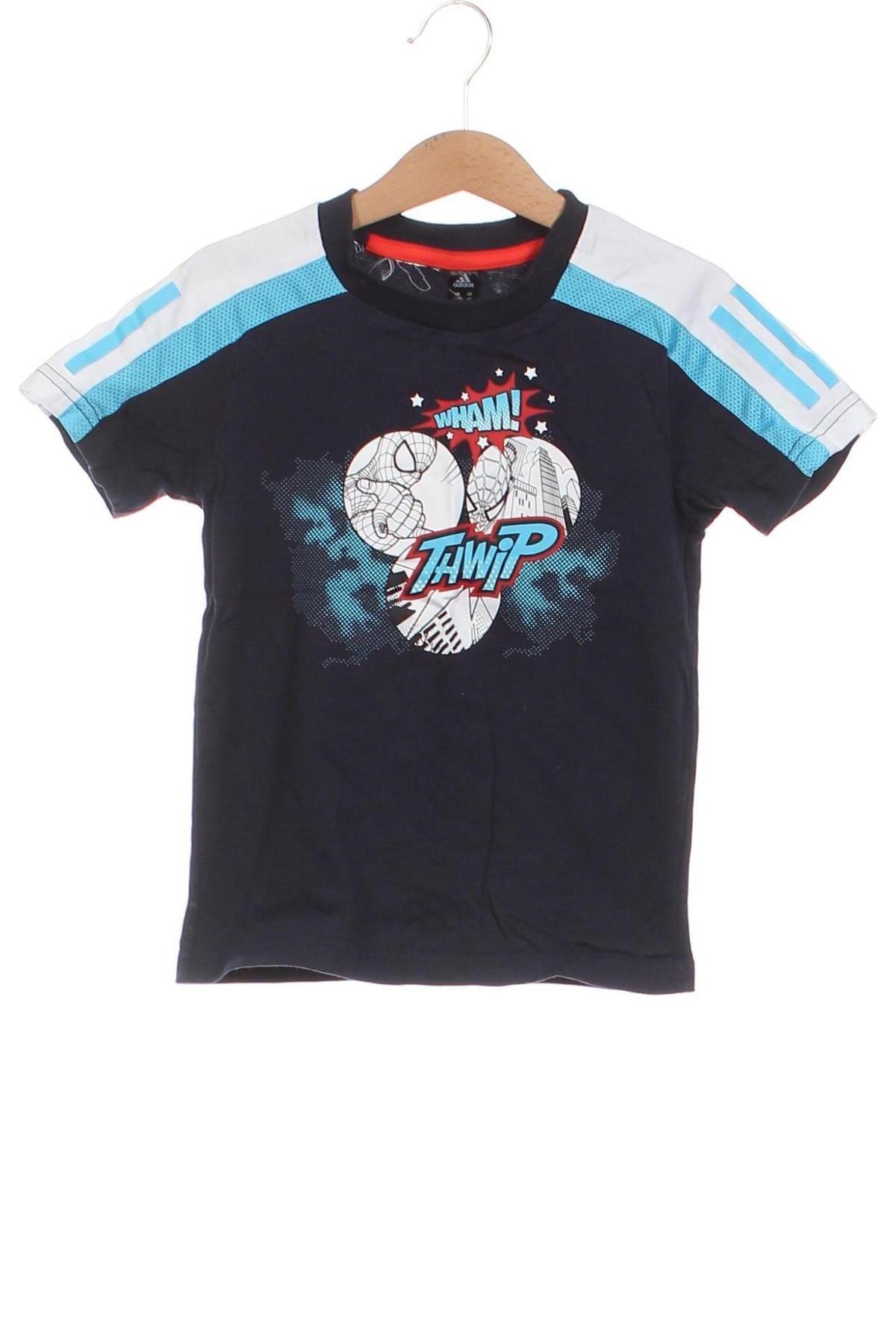 Детска тениска Adidas, Размер 3-4y/ 104-110 см, Цвят Син, Цена 21,00 лв.