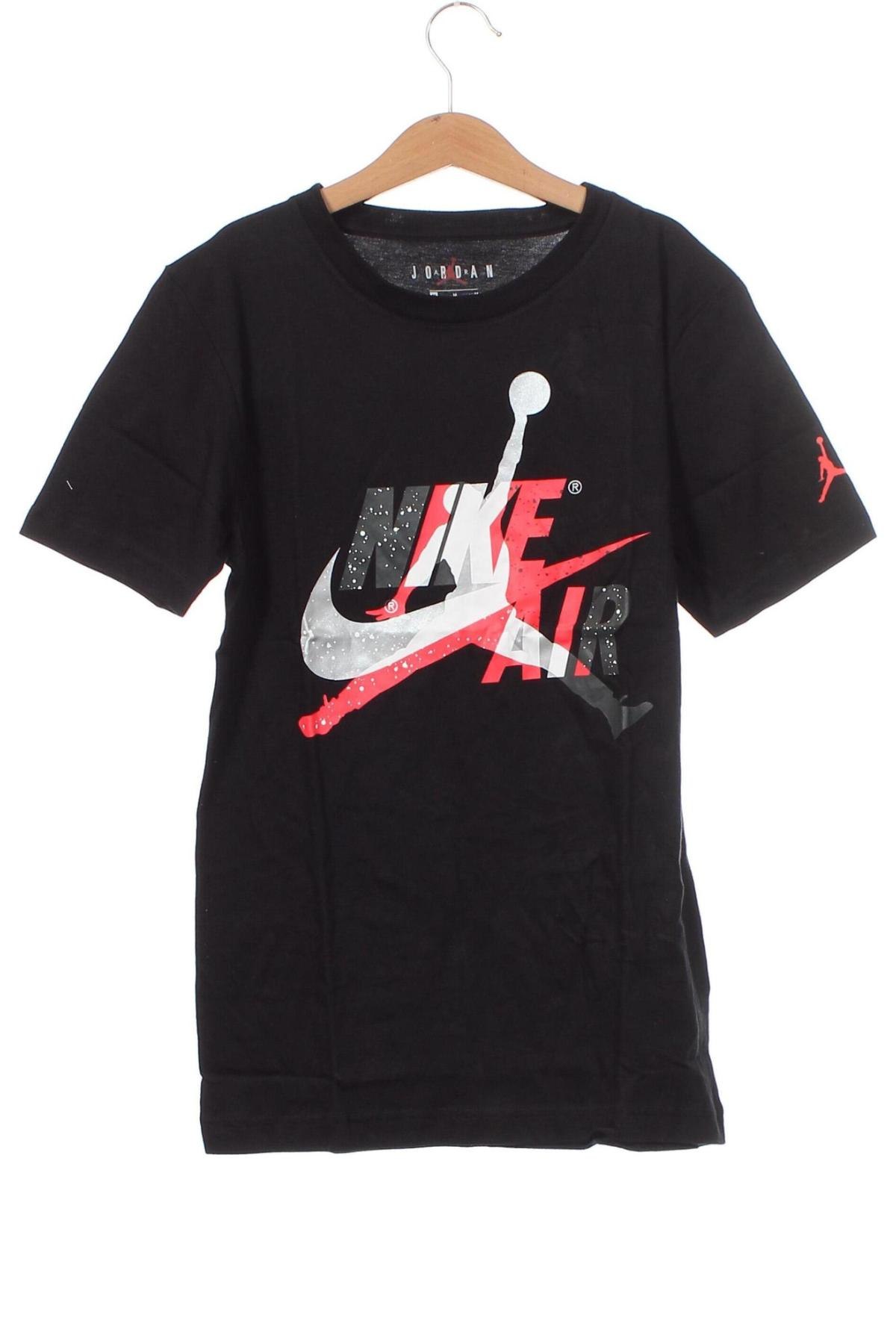 Детска тениска Air Jordan Nike, Размер 10-11y/ 146-152 см, Цвят Черен, Цена 89,00 лв.