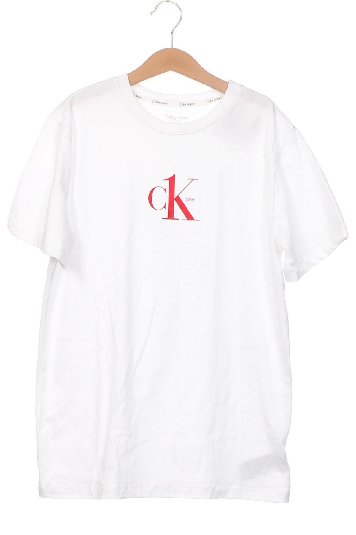 Dziecięcy T-shirt Calvin Klein, Rozmiar 12-13y/ 158-164 cm, Kolor Biały, Cena 157,26 zł