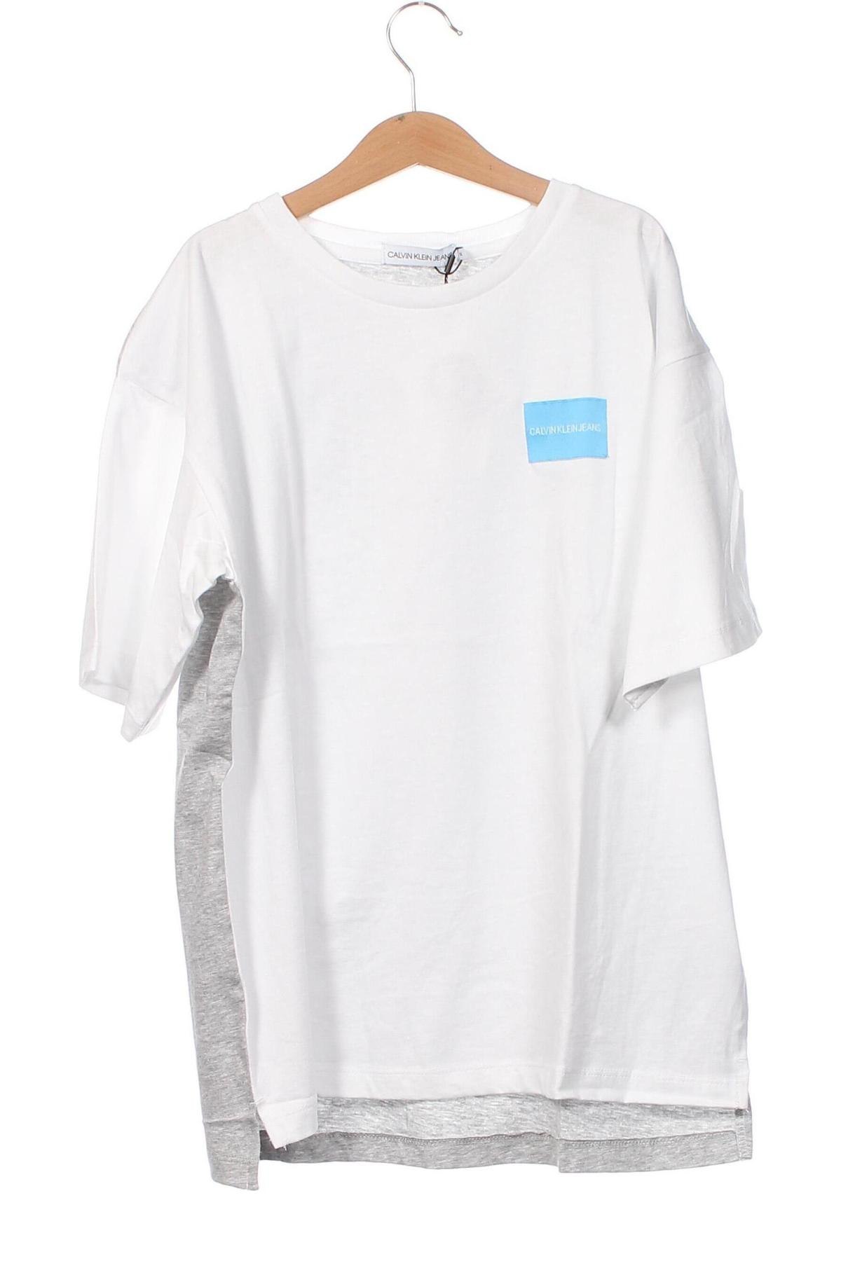 Παιδικό μπλουζάκι Calvin Klein Jeans, Μέγεθος 11-12y/ 152-158 εκ., Χρώμα Λευκό, Τιμή 22,05 €