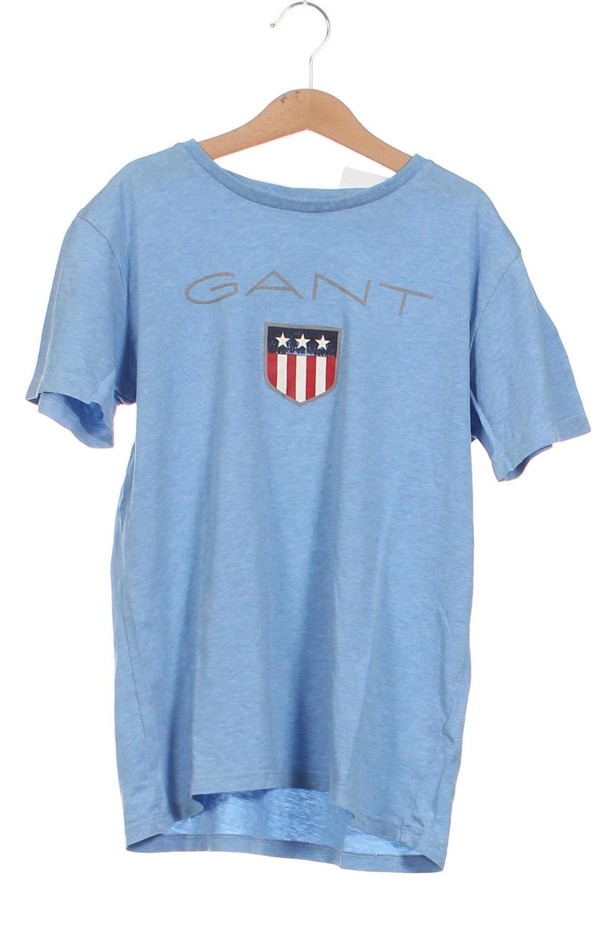Dziecięcy T-shirt Gant, Rozmiar 10-11y/ 146-152 cm, Kolor Niebieski, Cena 116,43 zł