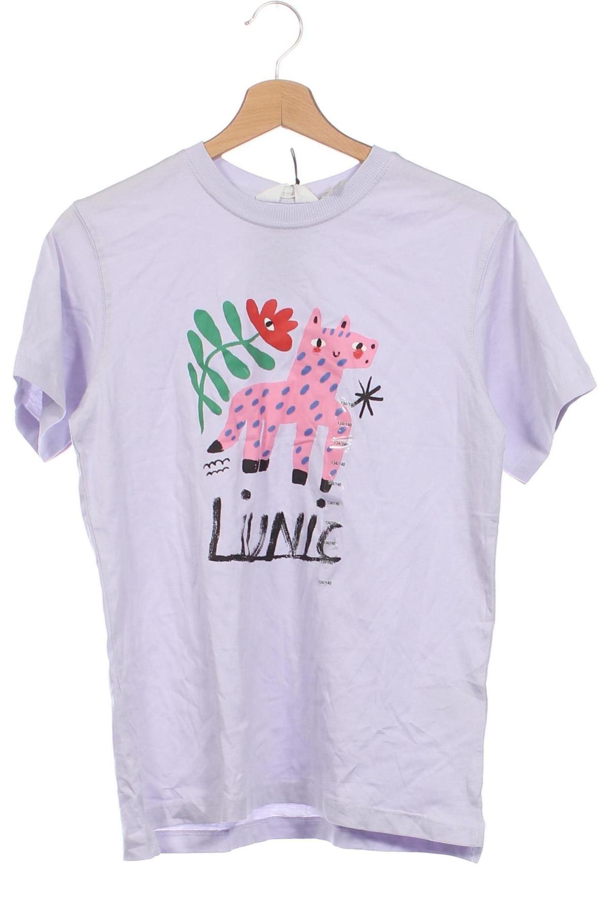 Kinder T-Shirt H&M, Größe 8-9y/ 134-140 cm, Farbe Lila, Preis 18,09 €