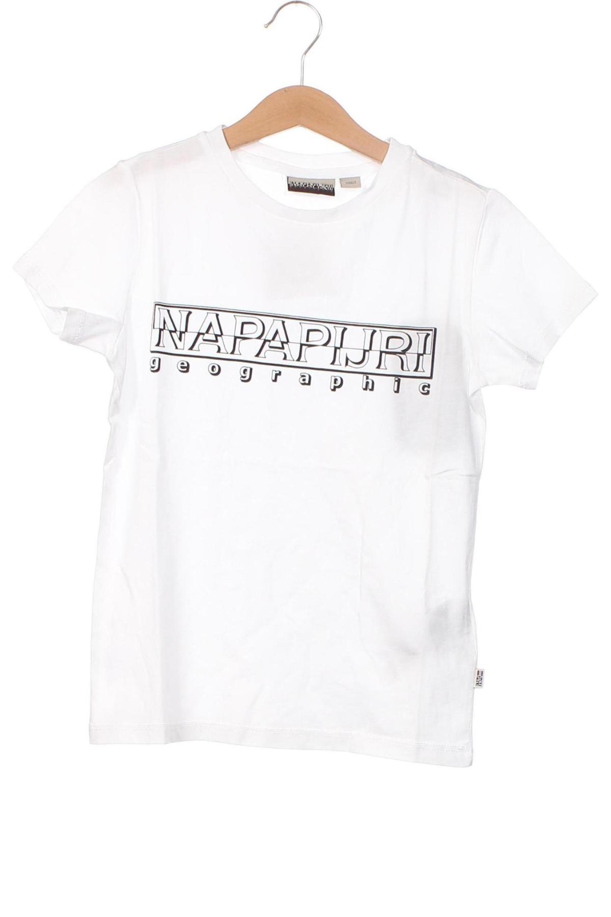 Dziecięcy T-shirt Napapijri, Rozmiar 7-8y/ 128-134 cm, Kolor Biały, Cena 136,10 zł