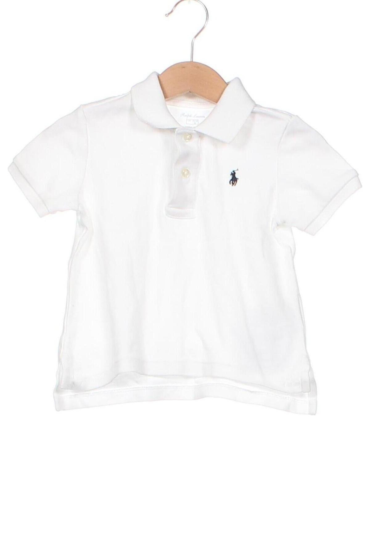 Παιδικό μπλουζάκι Ralph Lauren, Μέγεθος 12-18m/ 80-86 εκ., Χρώμα Λευκό, Τιμή 38,14 €