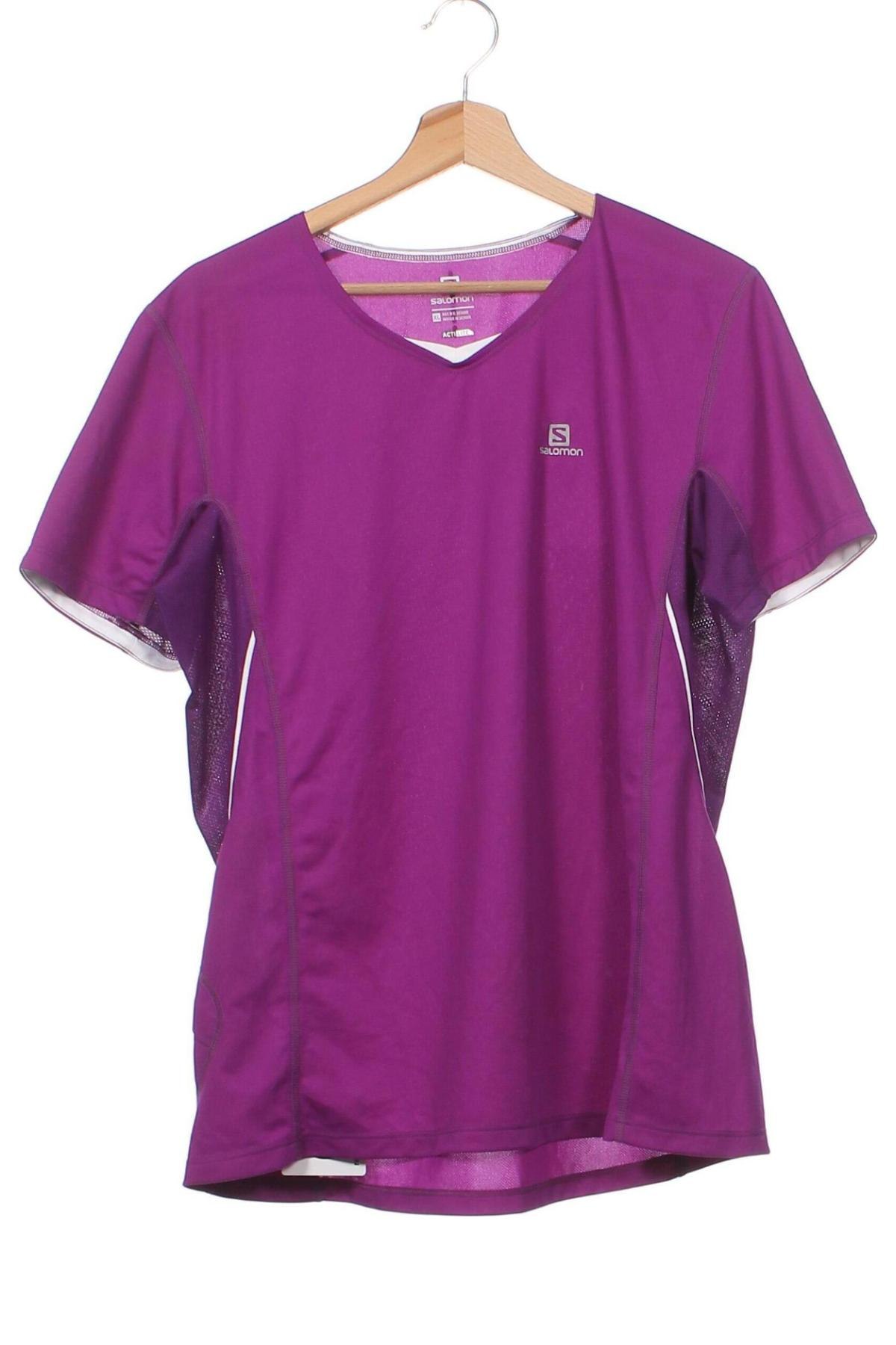 Kinder T-Shirt Salomon, Größe 13-14y/ 164-168 cm, Farbe Lila, Preis 20,18 €