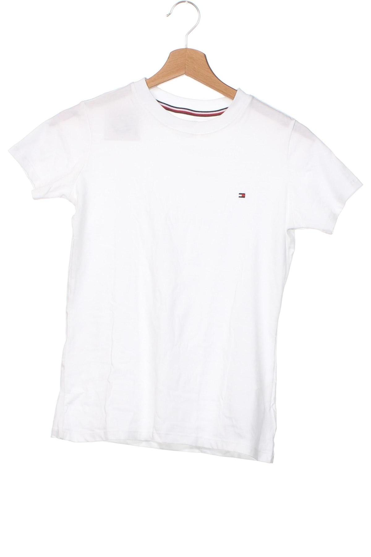 Dziecięcy T-shirt Tommy Hilfiger, Rozmiar 11-12y/ 152-158 cm, Kolor Biały, Cena 115,15 zł