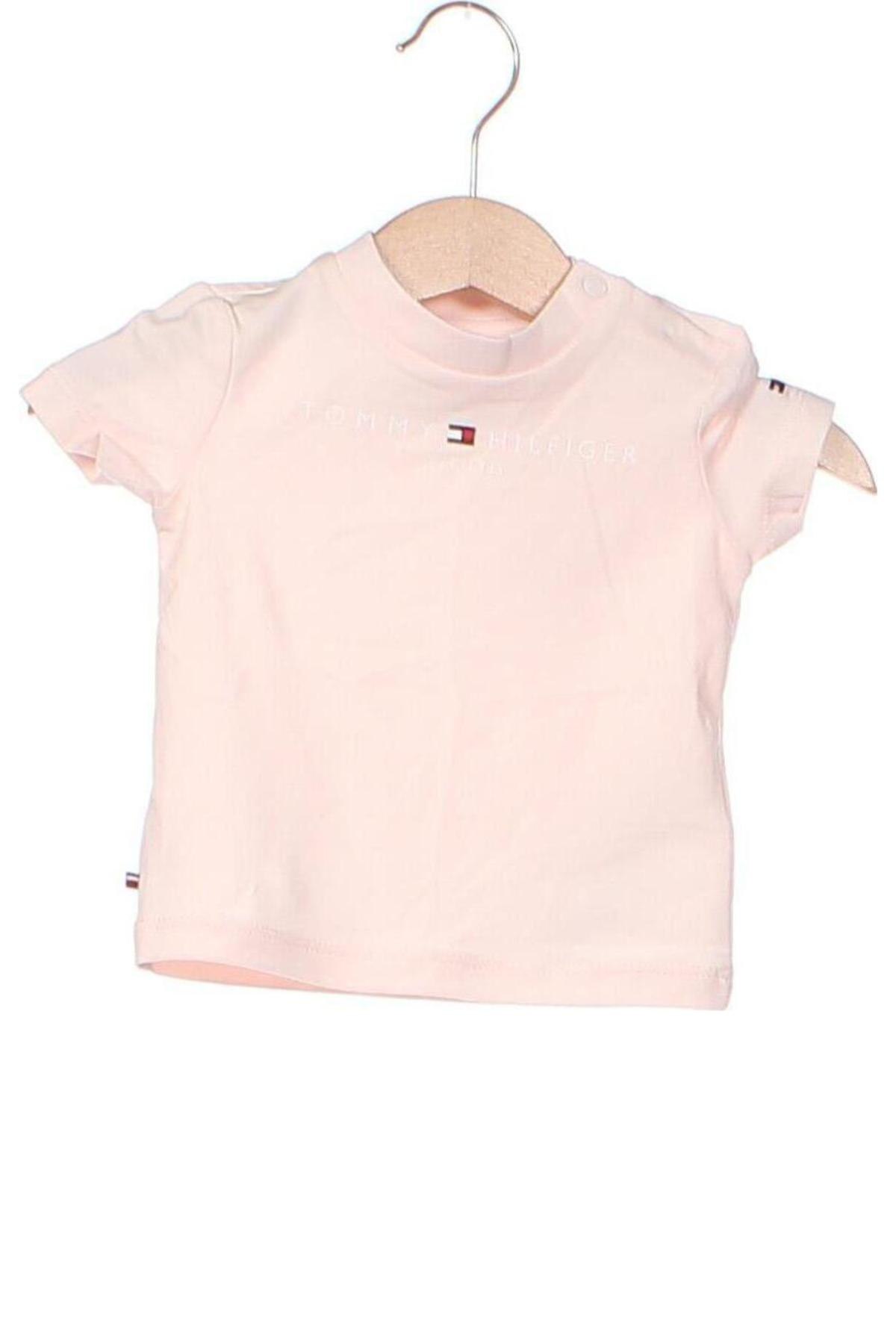 Детска тениска Tommy Hilfiger, Размер 2-3m/ 56-62 см, Цвят Розов, Цена 48,00 лв.