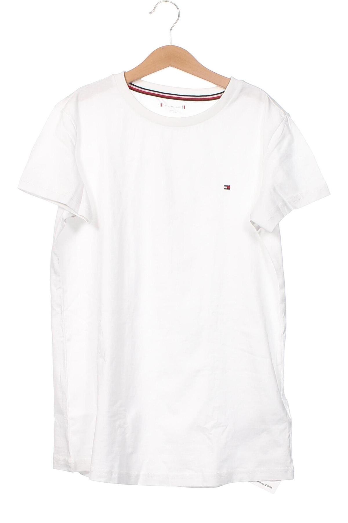 Dziecięcy T-shirt Tommy Hilfiger, Rozmiar 14-15y/ 168-170 cm, Kolor Biały, Cena 157,26 zł
