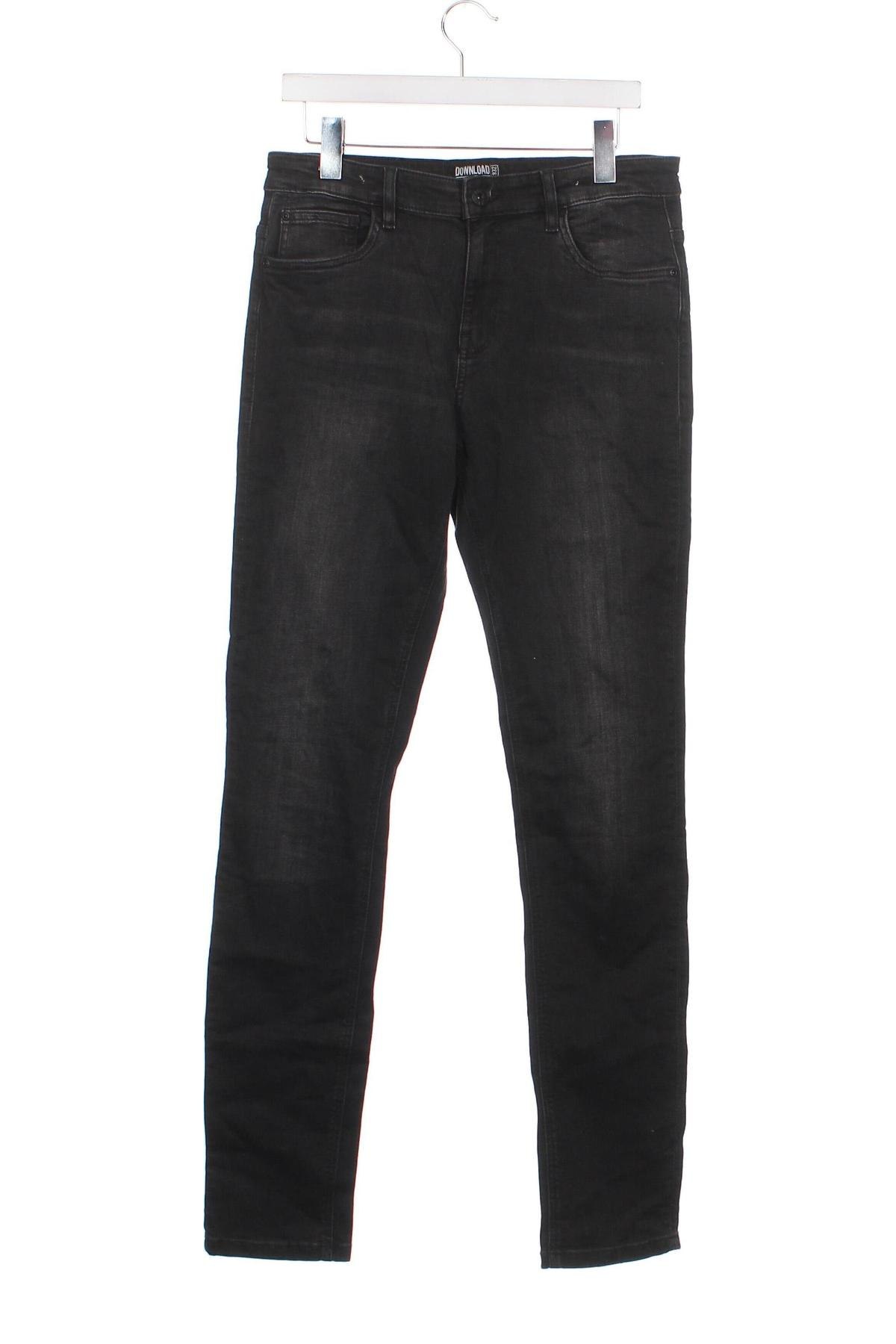 Dziecięce jeansy C&A, Rozmiar 15-18y/ 170-176 cm, Kolor Czarny, Cena 30,61 zł