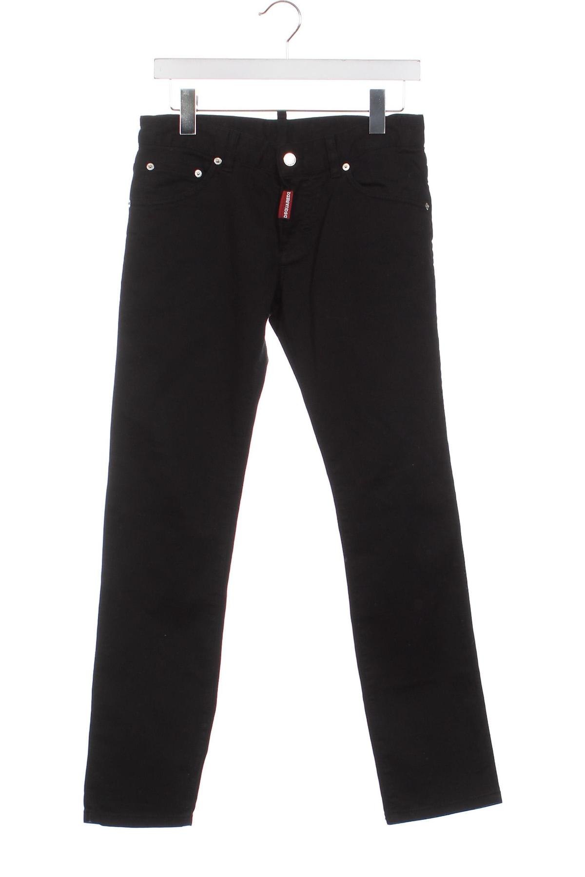 Pantaloni de catifea reiată, pentru copii Dsquared2, Mărime 14-15y/ 168-170 cm, Culoare Negru, Preț 228,42 Lei