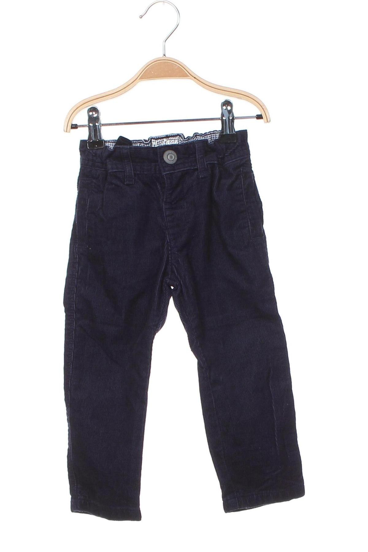 Pantaloni de catifea reiată, pentru copii Marks & Spencer, Mărime 18-24m/ 86-98 cm, Culoare Albastru, Preț 16,65 Lei