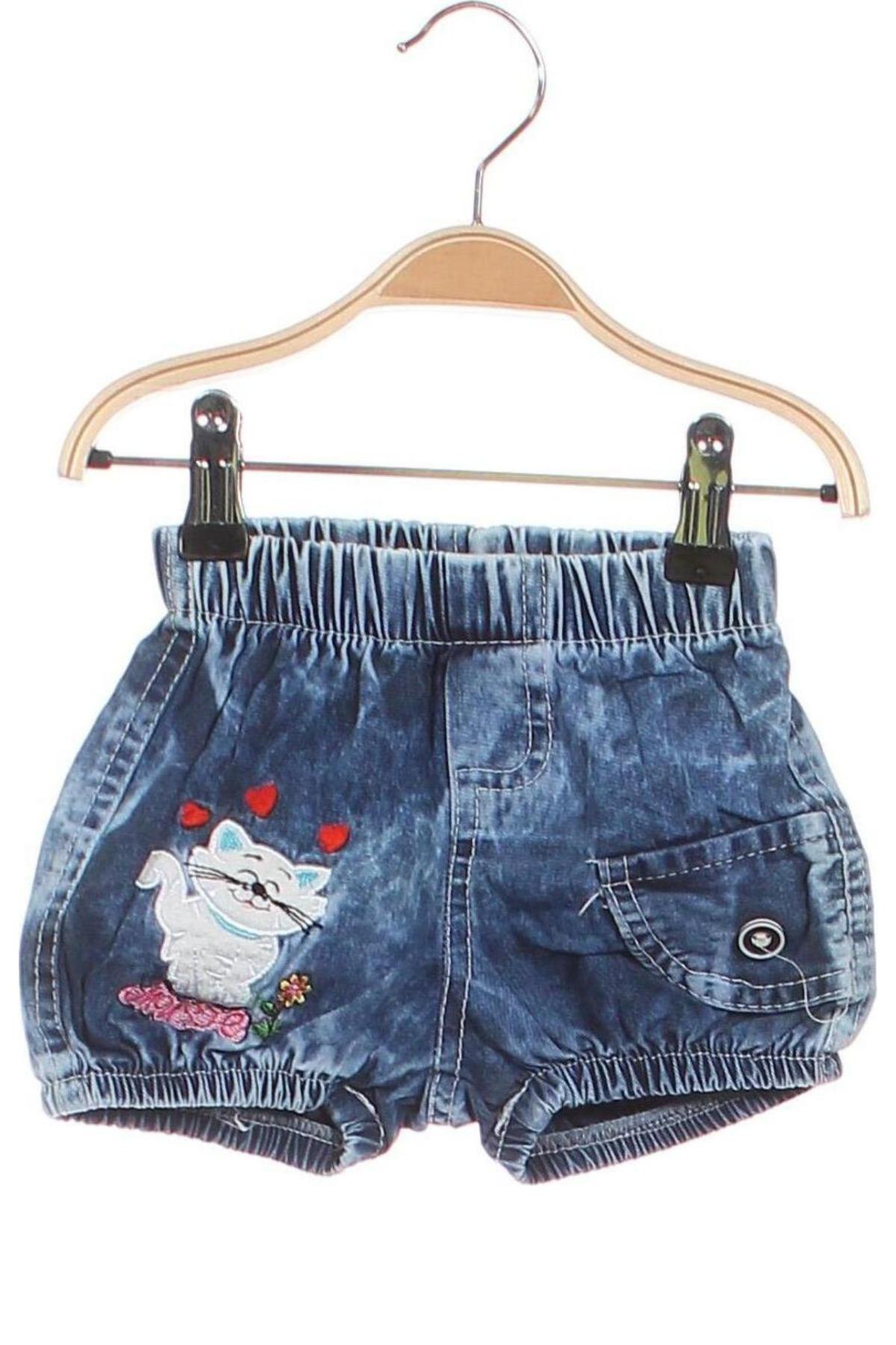 Pantaloni scurți pentru copii, Mărime 12-18m/ 80-86 cm, Culoare Albastru, Preț 66,33 Lei