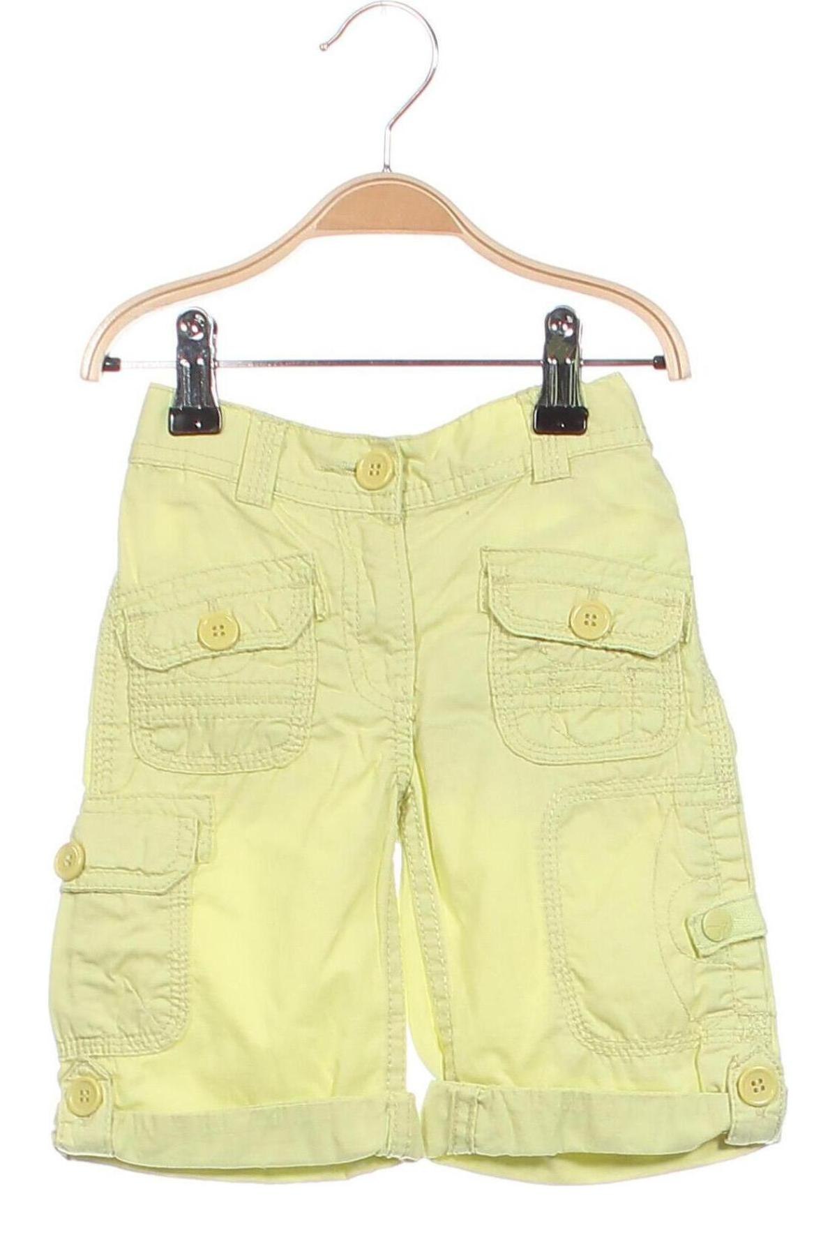Kinder Shorts Okaidi, Größe 18-24m/ 86-98 cm, Farbe Gelb, Preis 11,83 €