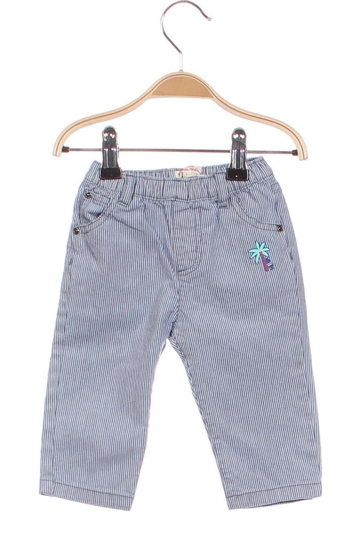 Pantaloni pentru copii Du Pareil Au Meme, Mărime 3-6m/ 62-68 cm, Culoare Albastru, Preț 94,74 Lei