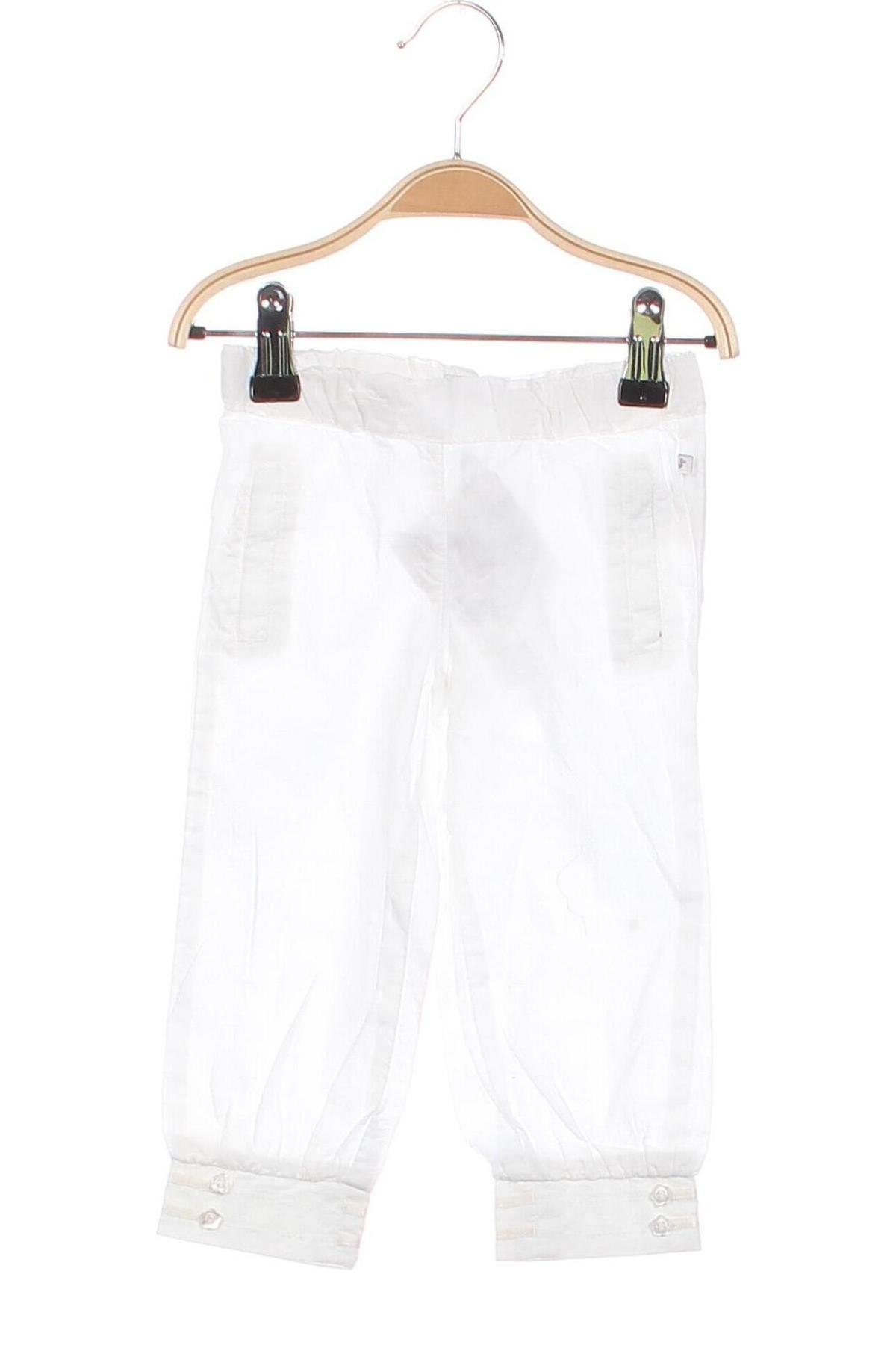 Pantaloni pentru copii Ducky Beau, Mărime 9-12m/ 74-80 cm, Culoare Alb, Preț 19,45 Lei