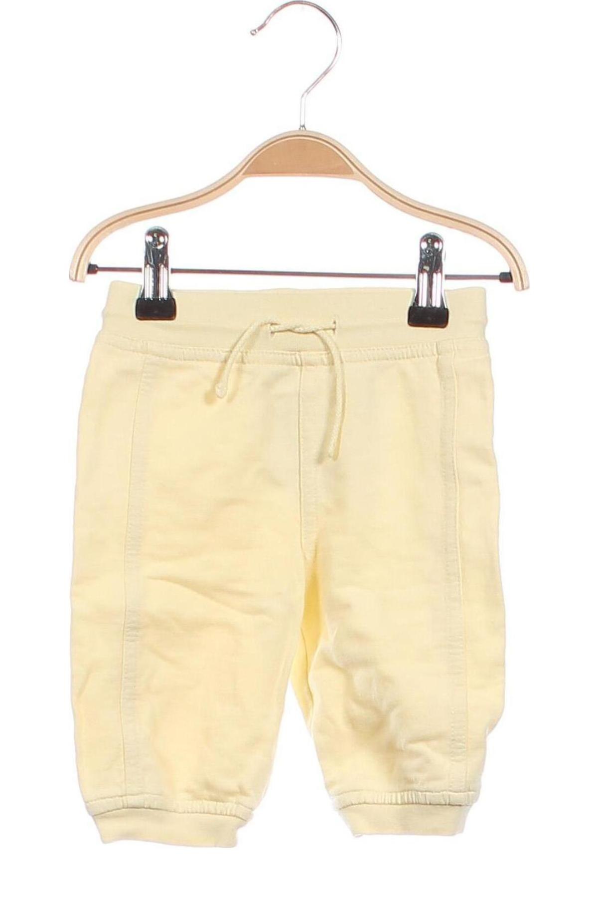 Pantaloni pentru copii H&M L.O.G.G., Mărime 3-6m/ 62-68 cm, Culoare Galben, Preț 58,67 Lei