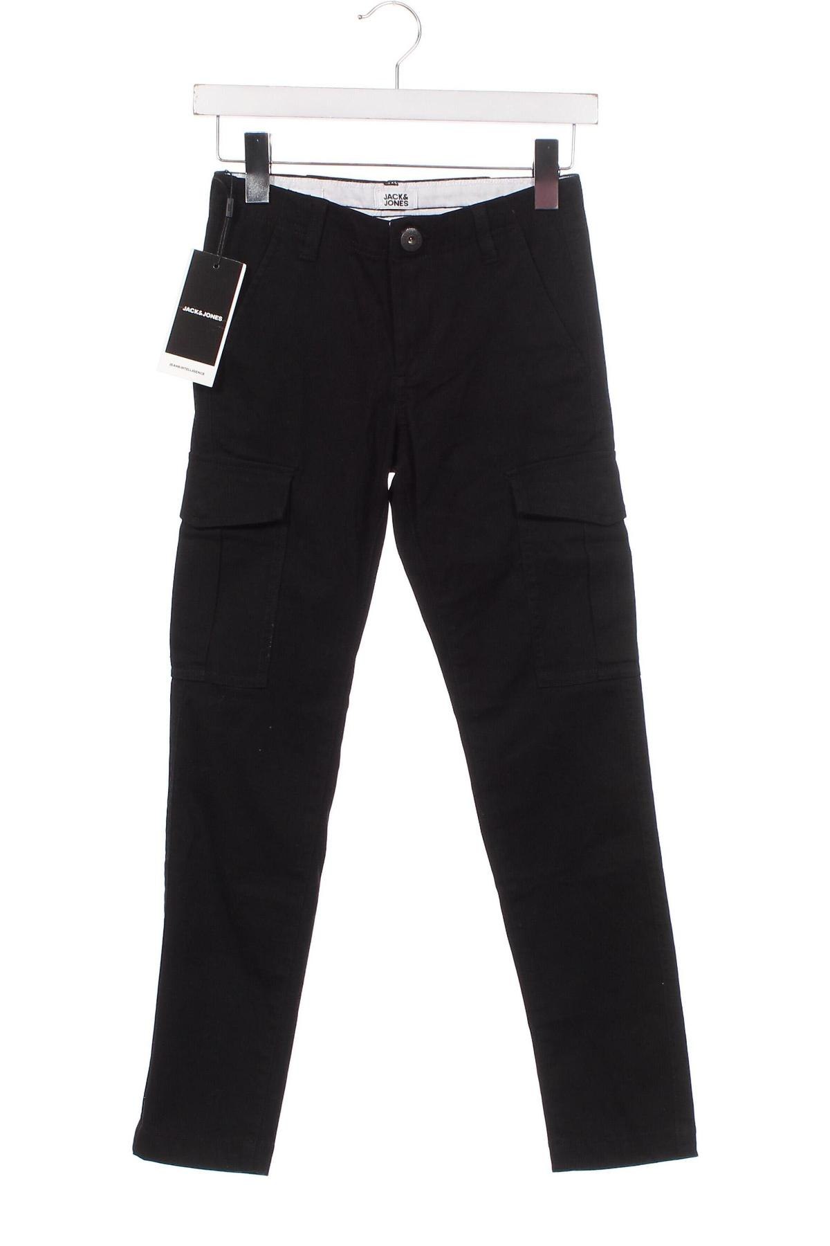 Детски панталон Jack & Jones, Размер 9-10y/ 140-146 см, Цвят Черен, Цена 59,00 лв.