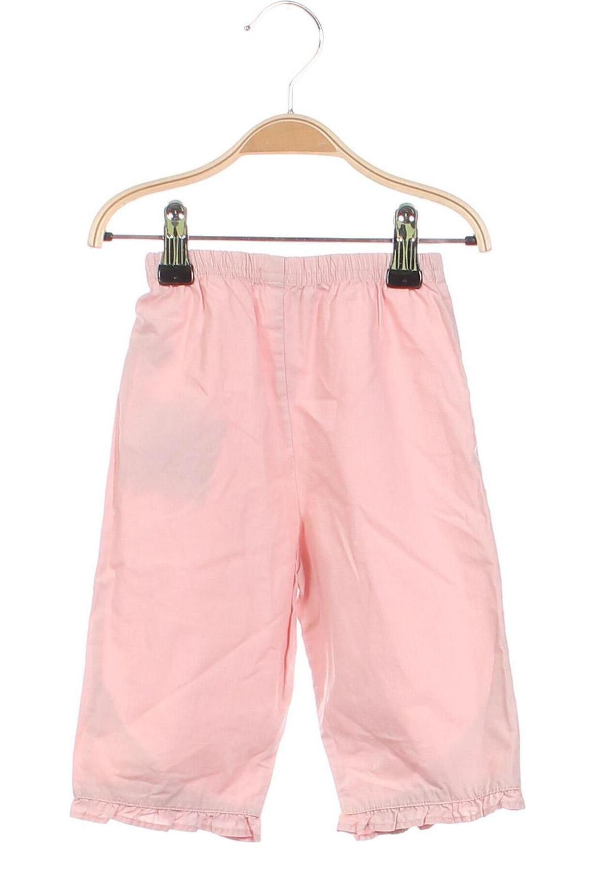 Детски панталон Marks & Spencer, Размер 9-12m/ 74-80 см, Цвят Розов, Цена 7,41 лв.