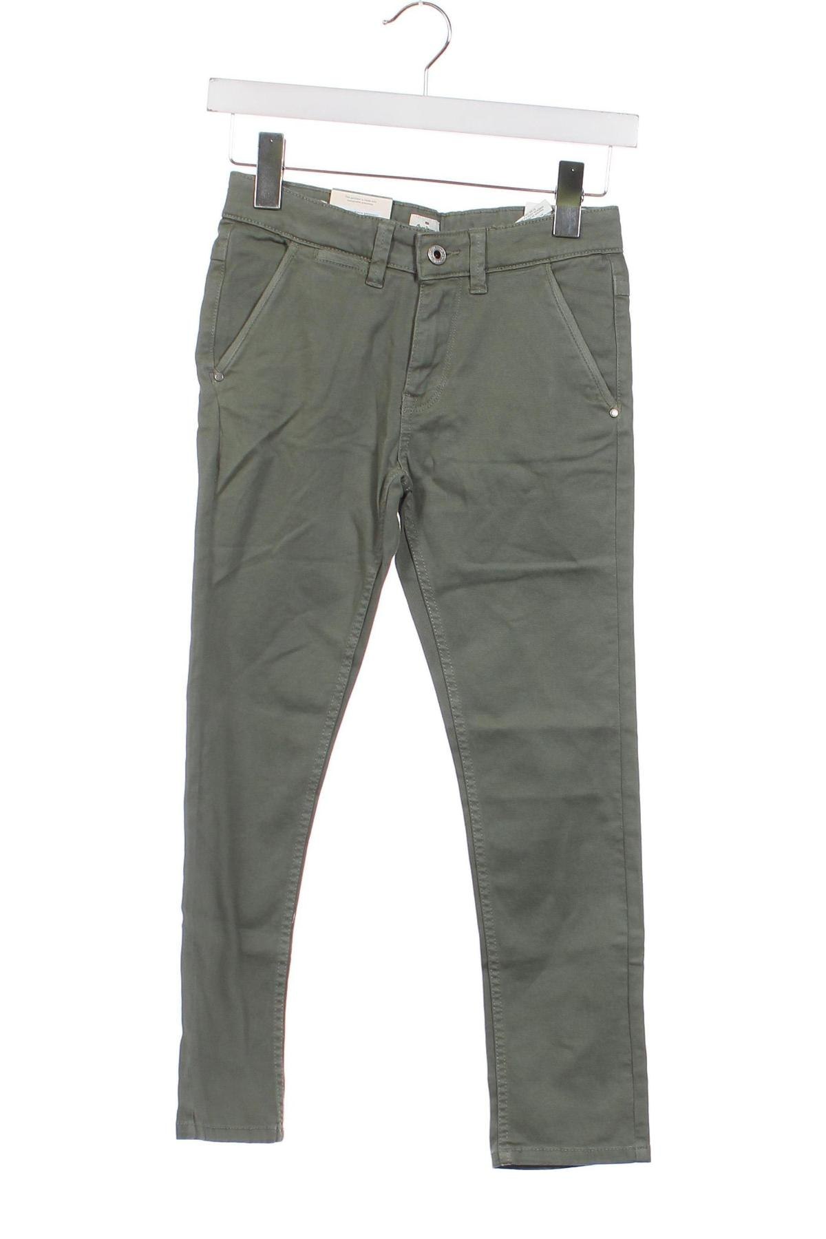 Pantaloni pentru copii Pepe Jeans, Mărime 7-8y/ 128-134 cm, Culoare Verde, Preț 64,21 Lei
