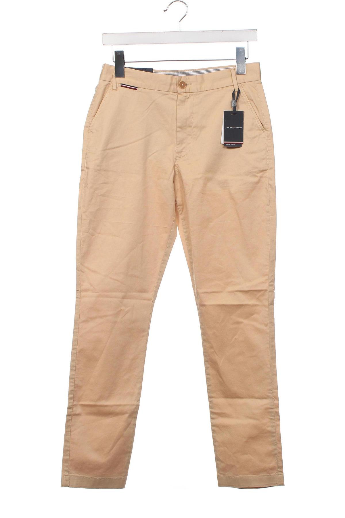 Детски панталон Tommy Hilfiger, Размер 12-13y/ 158-164 см, Цвят Бежов, Цена 62,54 лв.