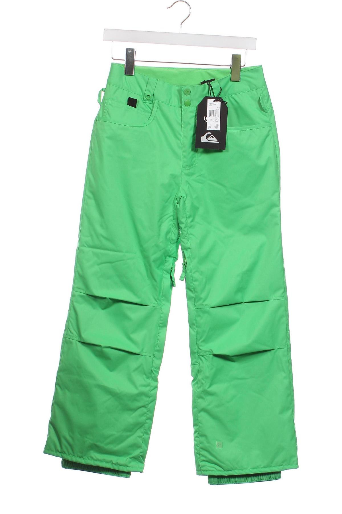 Детски панталон за зимни спортове Quiksilver, Размер 11-12y/ 152-158 см, Цвят Зелен, Цена 131,34 лв.