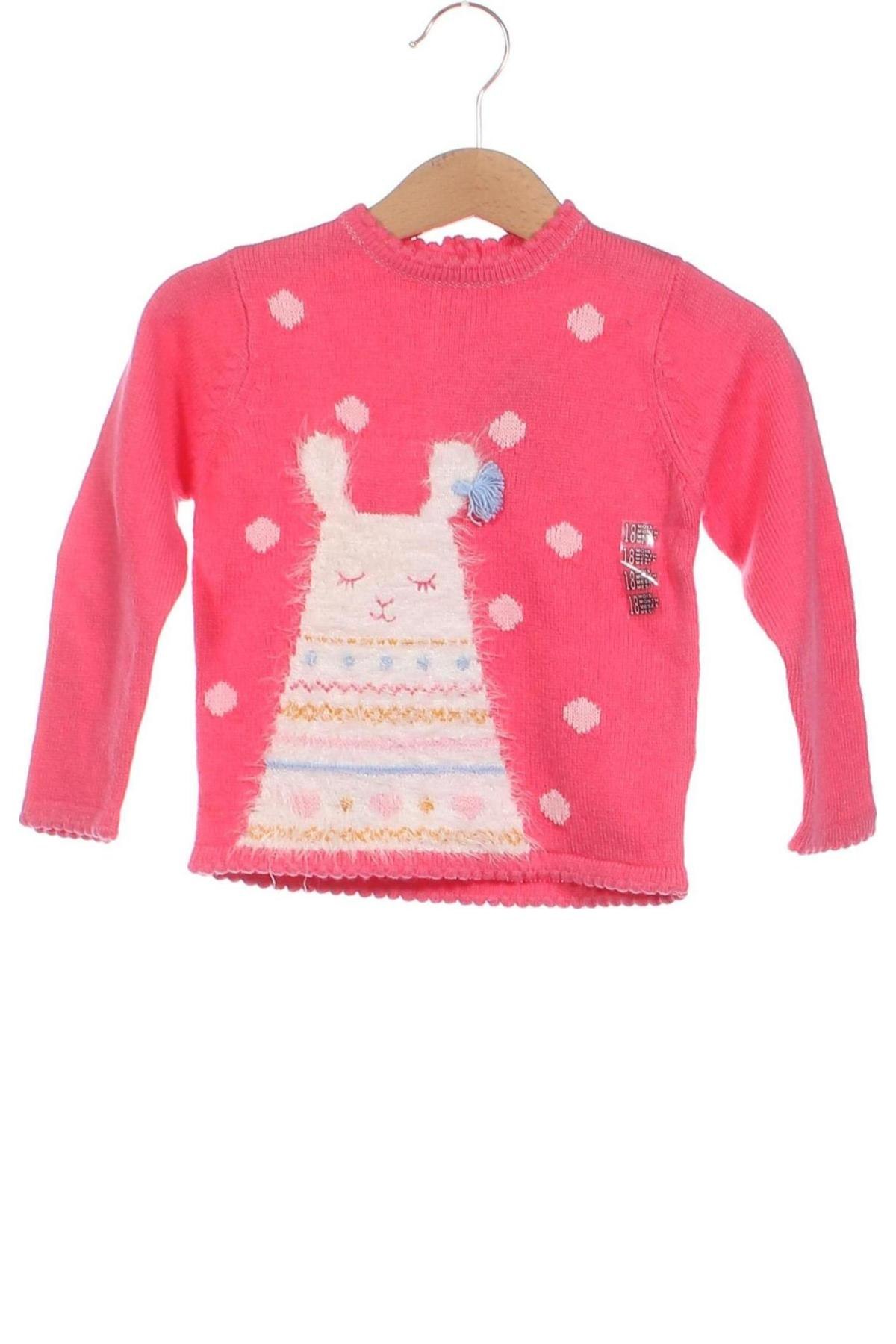 Детски пуловер Grain De Ble, Размер 12-18m/ 80-86 см, Цвят Розов, Цена 10,78 лв.