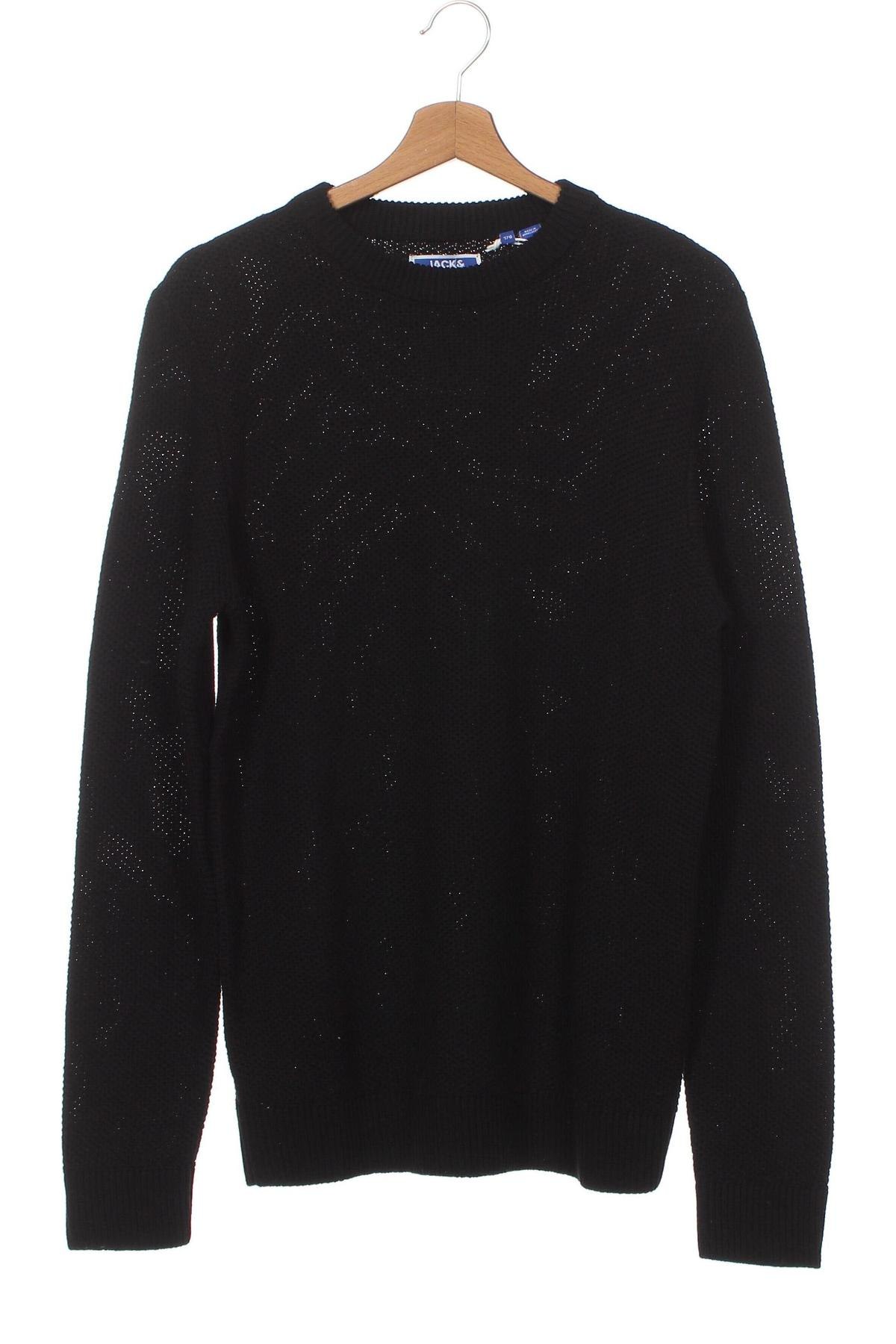 Детски пуловер Jack & Jones, Размер 15-18y/ 170-176 см, Цвят Черен, Цена 15,87 лв.