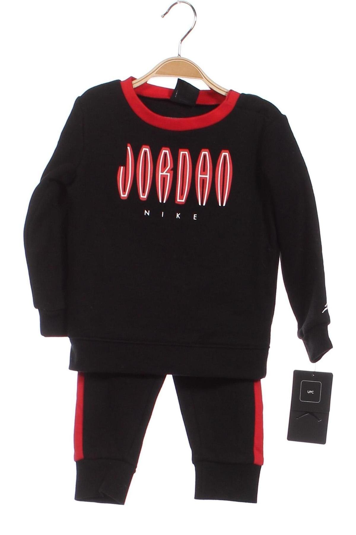 Детски спортен комплект Air Jordan Nike, Размер 18-24m/ 86-98 см, Цвят Черен, Цена 119,00 лв.