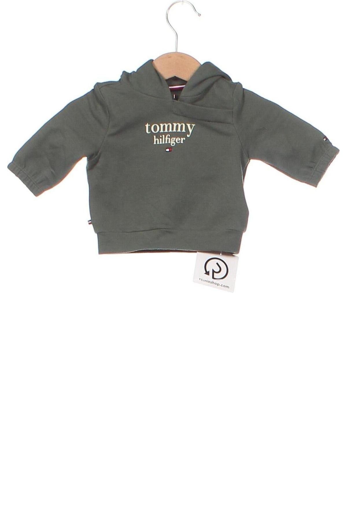 Dziecięca bluza Tommy Hilfiger, Rozmiar 1-2m/ 50-56 cm, Kolor Zielony, Cena 142,40 zł